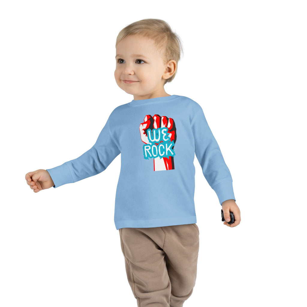Toddler Tee — 'We Rock' Fist Graphic Long Sleeve