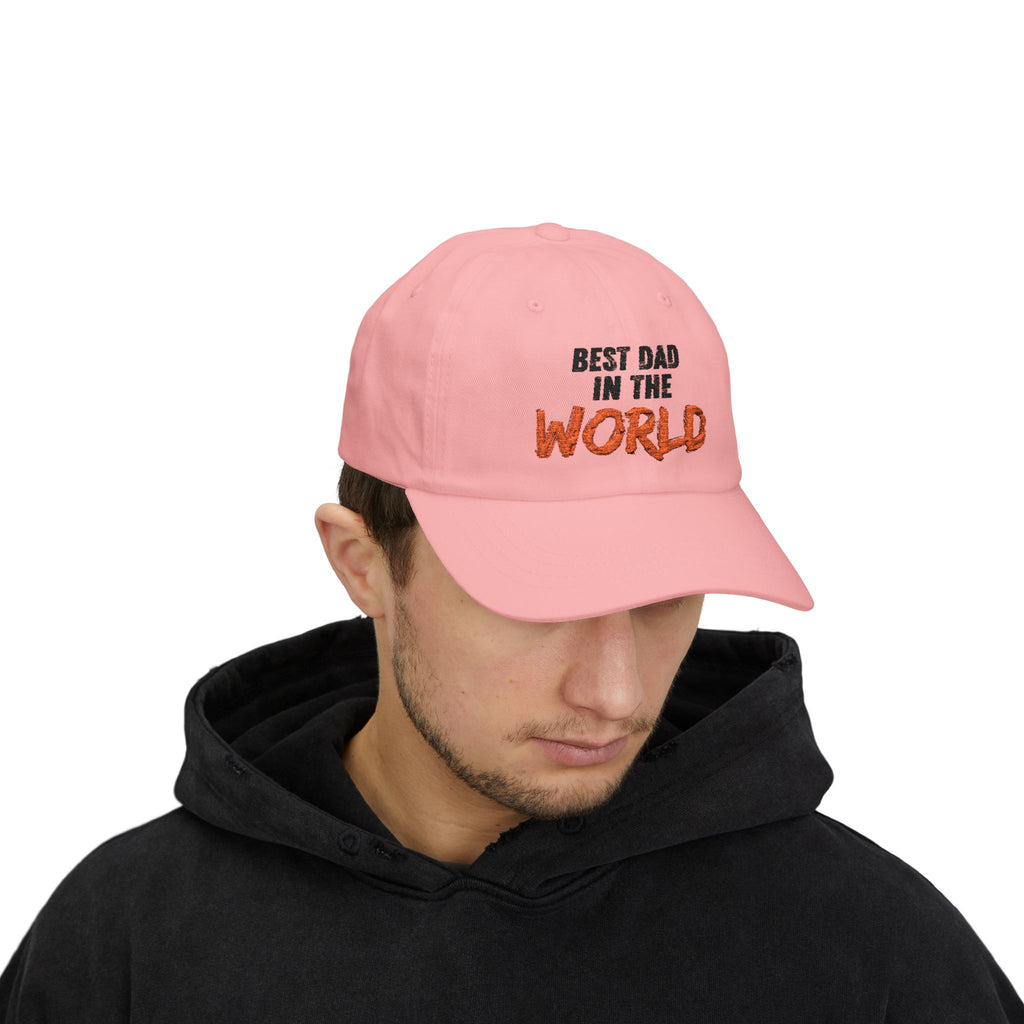 Best Dad in the World Dad Cap — Embroidered Father’s Day Baseball Hat