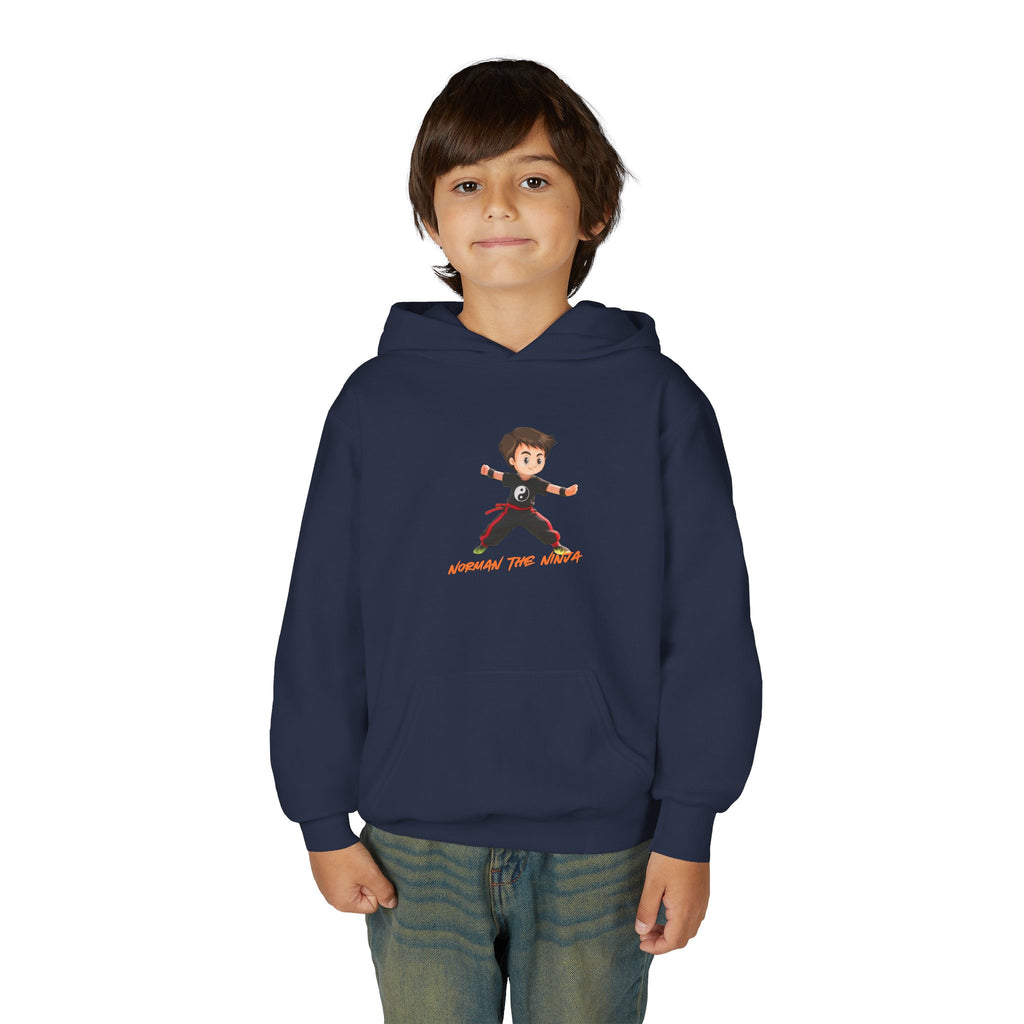 Youth Hoodie – 'Conquer the World' Cartoon Kid Graphic Kids Pullover