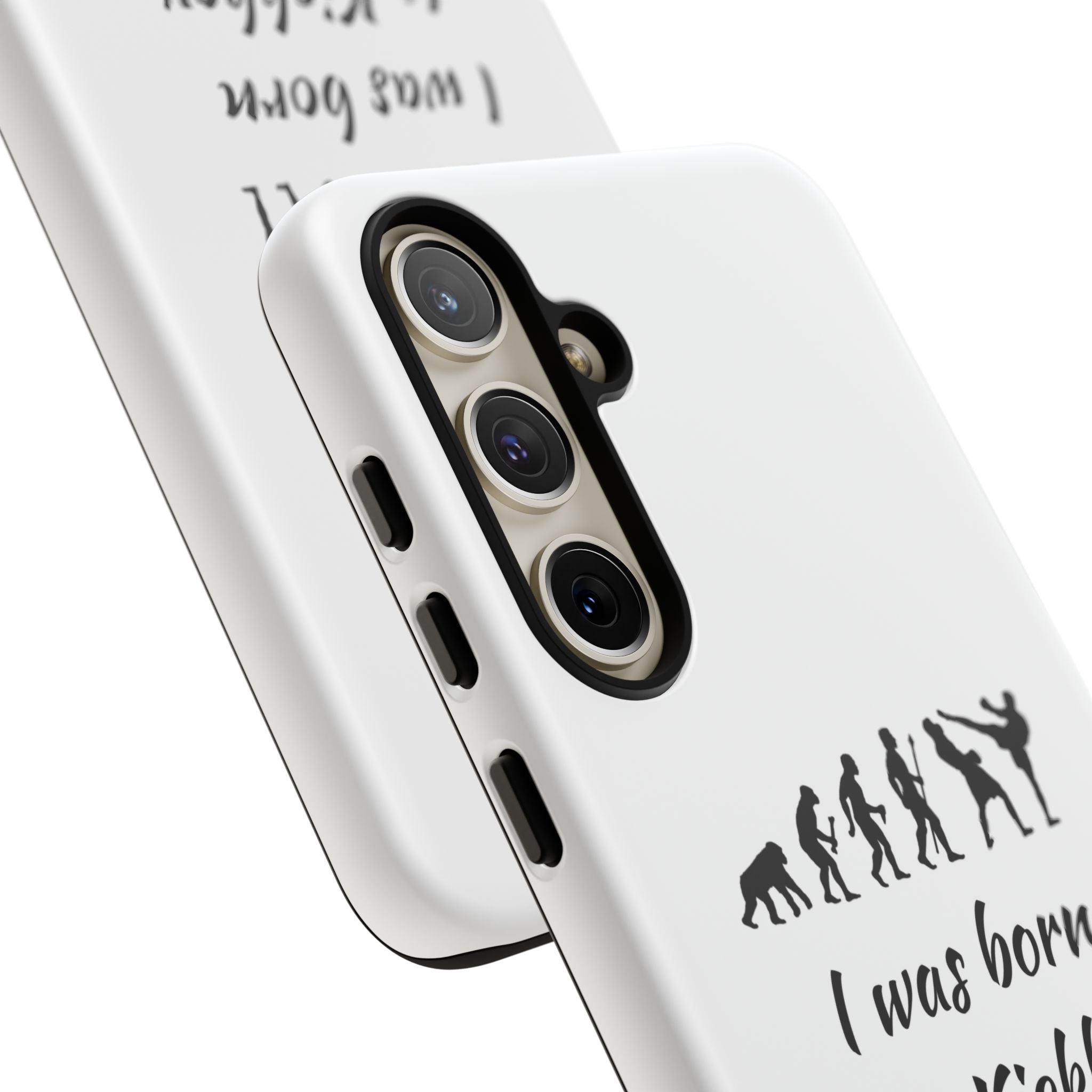 Kickboxing Phone Case — "I Was Born to Kickbox" Protective Tough Case