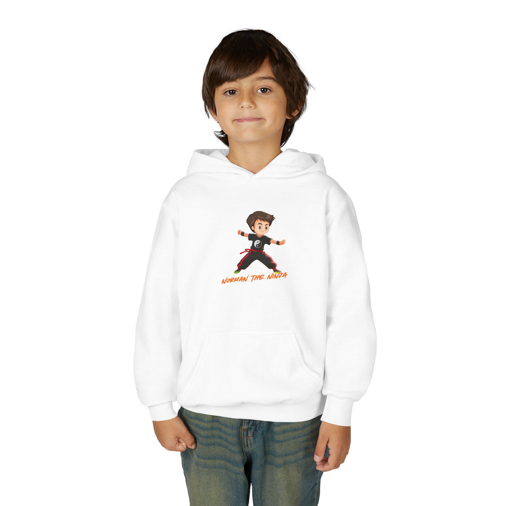 Youth Hoodie – 'Conquer the World' Cartoon Kid Graphic Kids Pullover