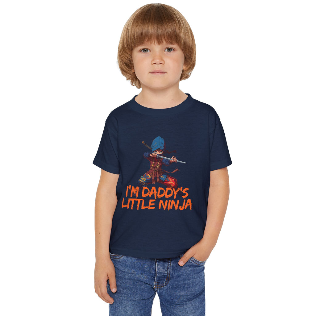 Toddler T-Shirt — "I'm Daddy's Little Ninja" Cute Kid Ninja Graphic Tee