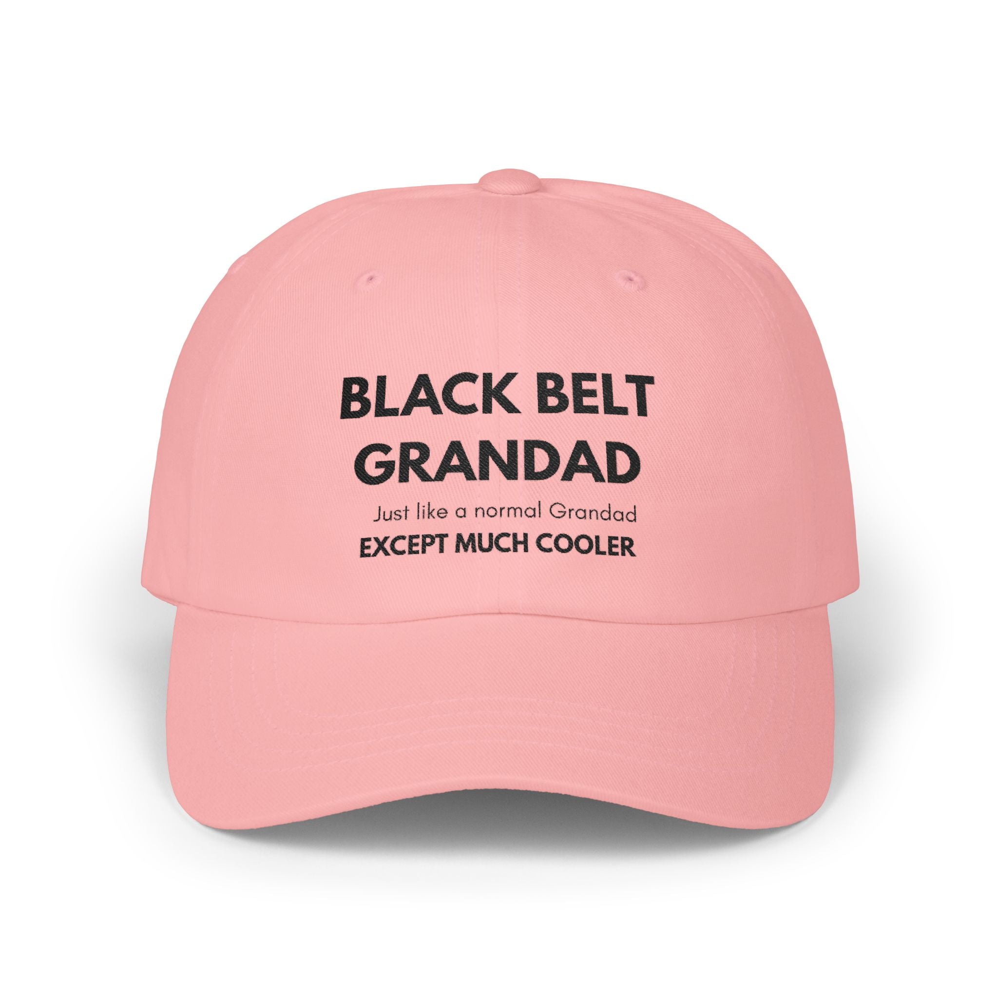 Dad Cap — “Black Belt Grandad” Embroidered Baseball Hat (Perfect Grandfather Gift)
