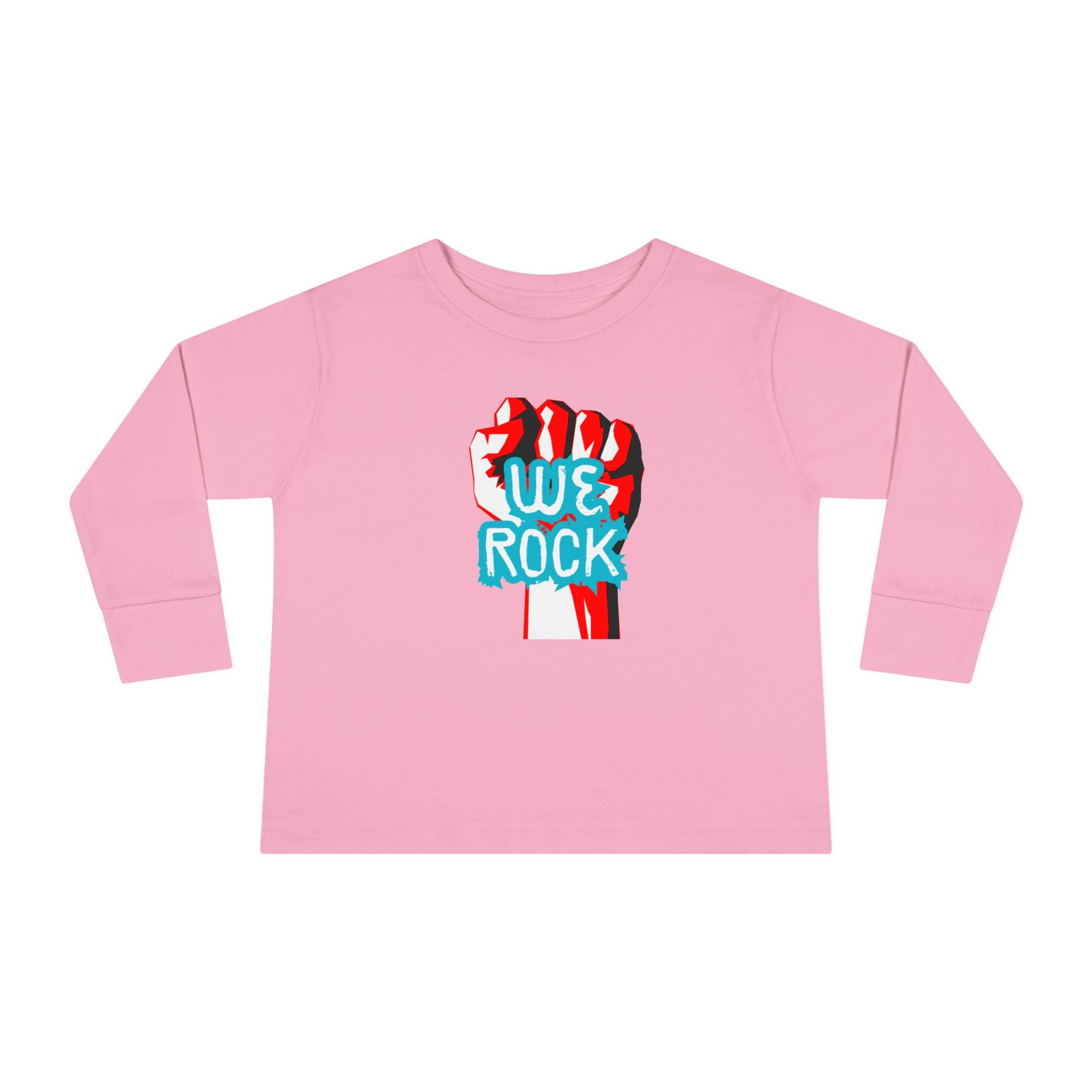 Toddler Tee — 'We Rock' Fist Graphic Long Sleeve