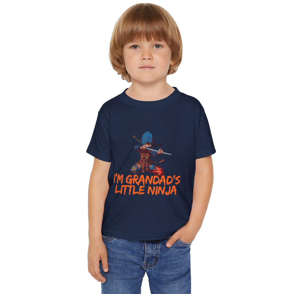 Toddler T-Shirt — "I'm Grandpa's Little Ninja" Cute Kids Martial Arts Tee