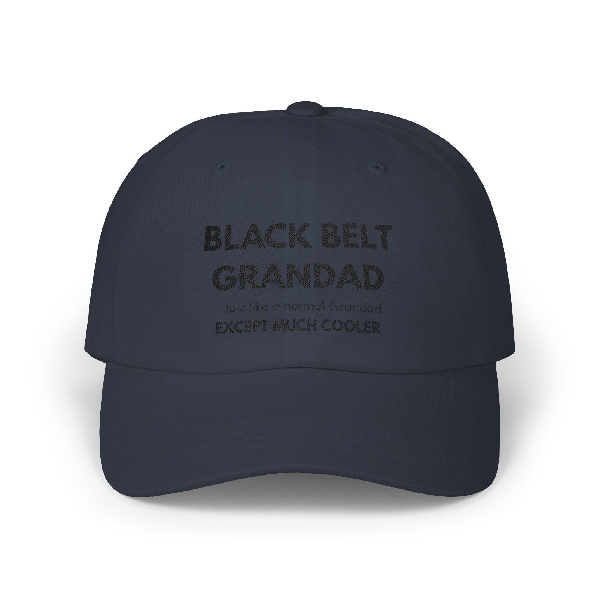 Dad Cap — “Black Belt Grandad” Embroidered Baseball Hat (Perfect Grandfather Gift)
