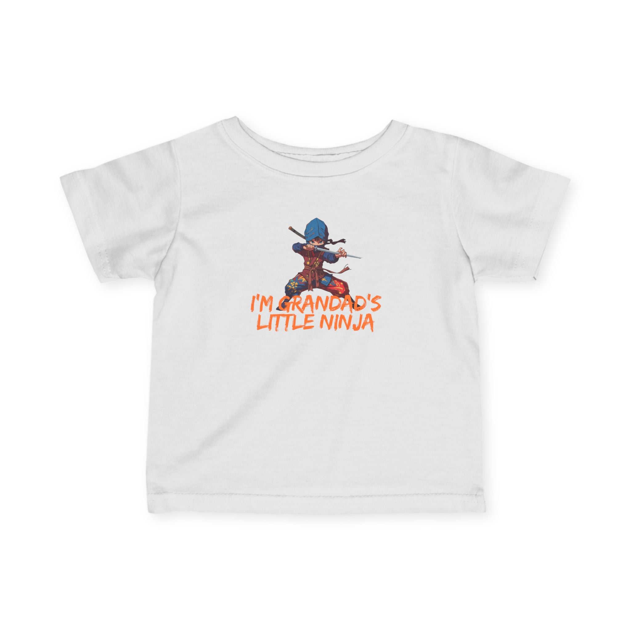 Infant Tee - "I'm Grandpa's Little Ninja" Cute Baby Ninja Graphic