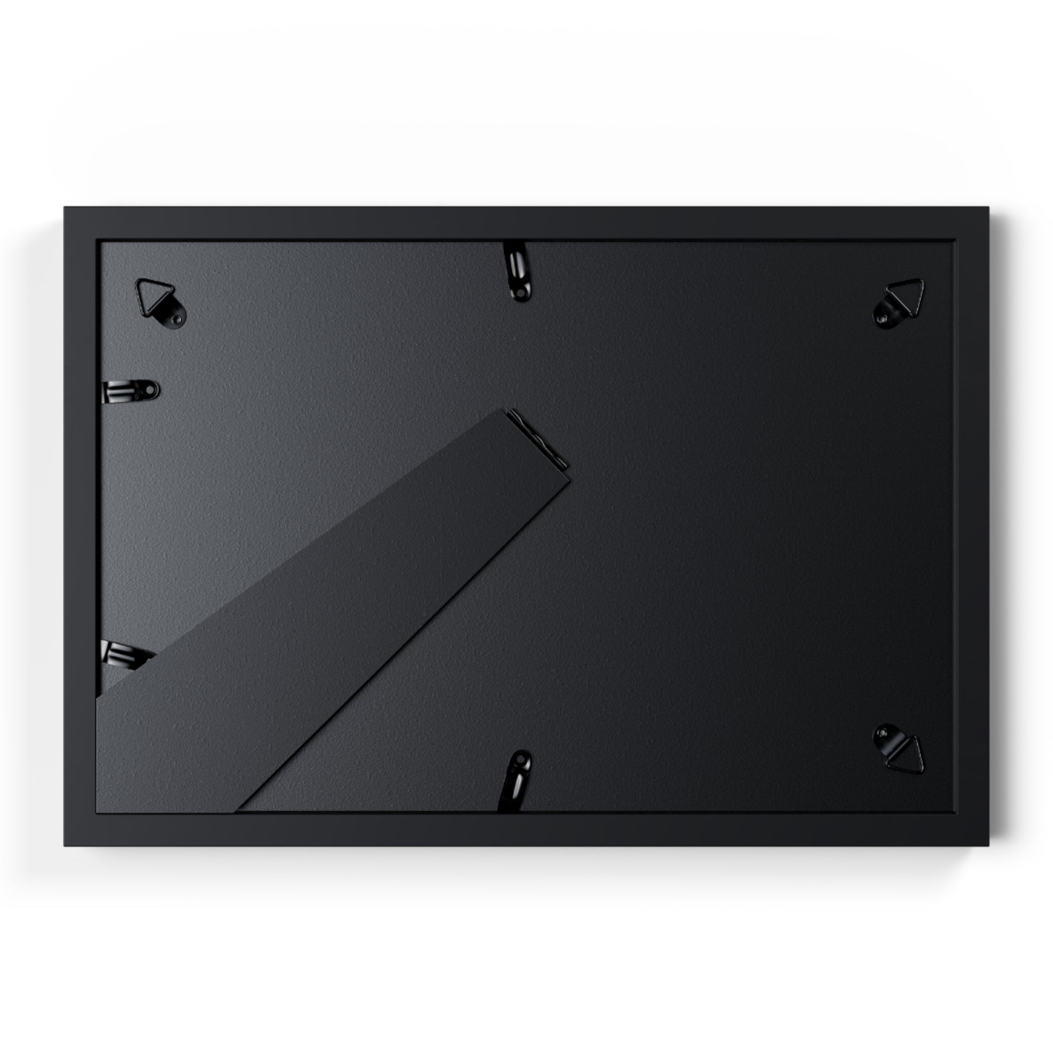 Happy Mother's Day Framed Poster — Black Frame with Heart Print