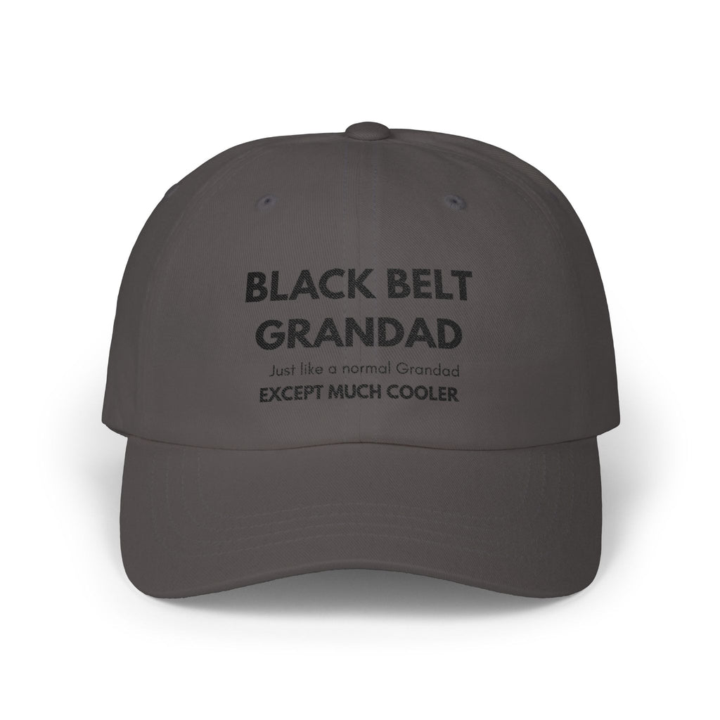 Dad Cap — “Black Belt Grandad” Embroidered Baseball Hat (Perfect Grandfather Gift)