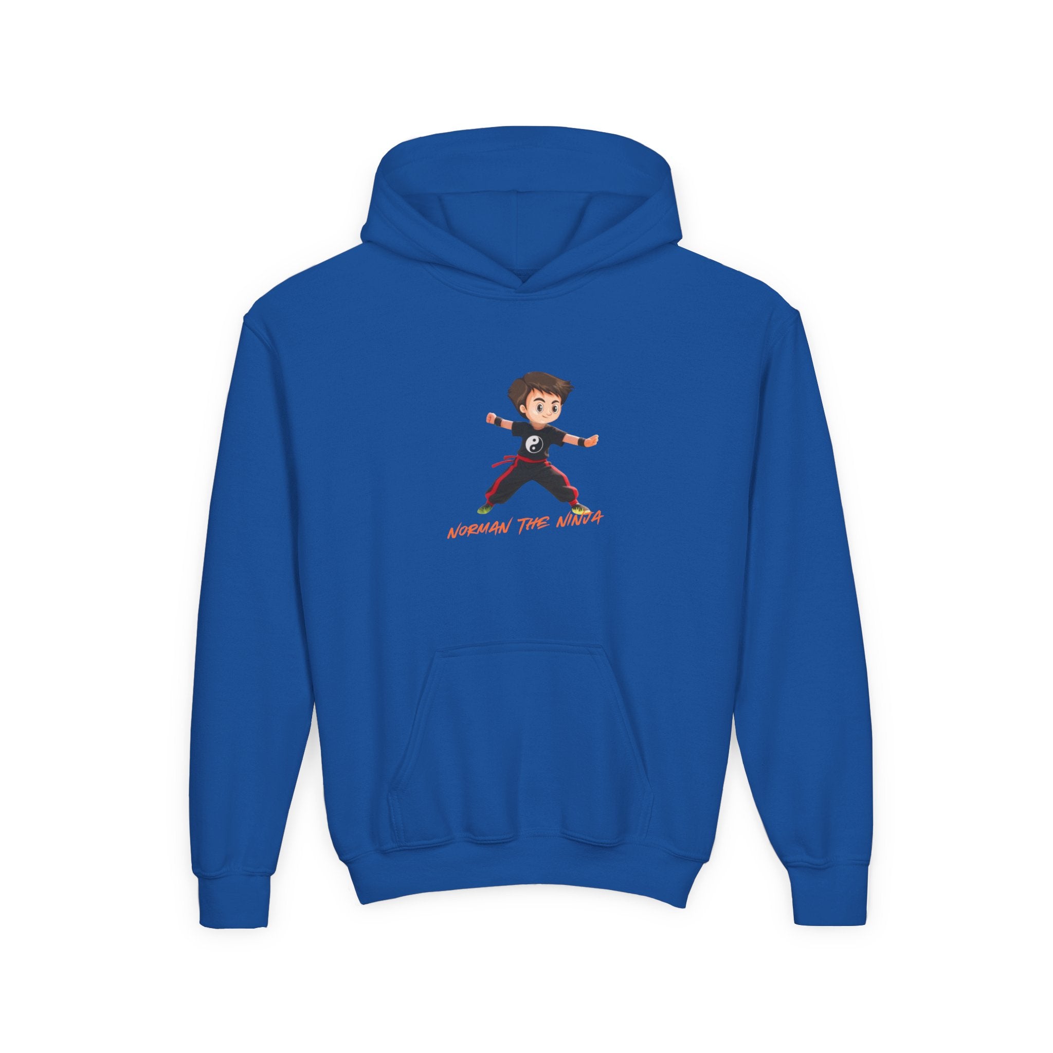 Youth Hoodie – 'Conquer the World' Cartoon Kid Graphic Kids Pullover
