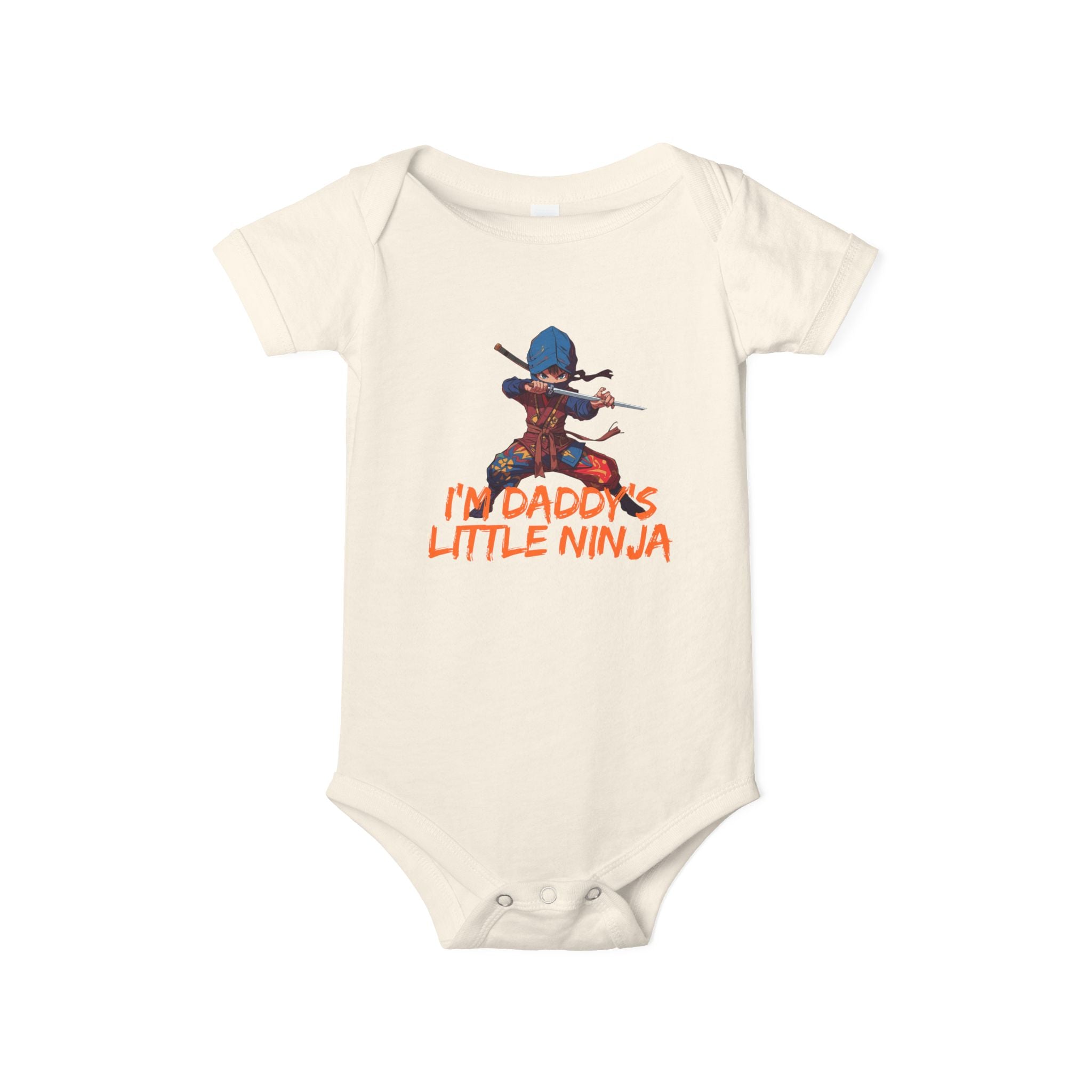 Infant Onesie "I'm Daddy's Little Ninja" – Cute Baby Bodysuit for New Dads & Baby Showers