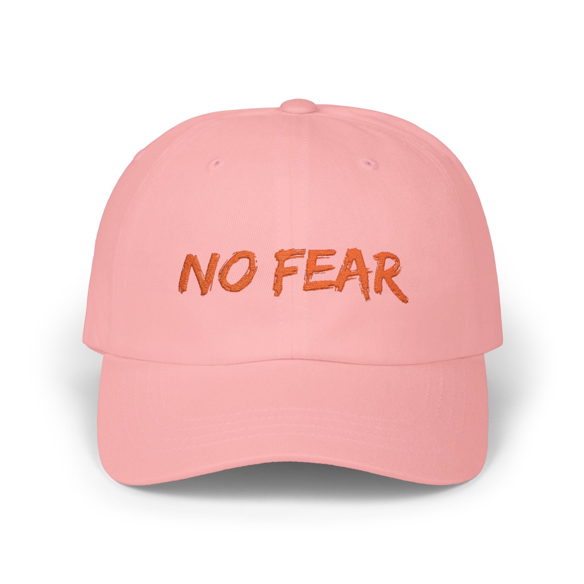 No Fear Dad Cap - Embroidered Motivational Baseball Hat