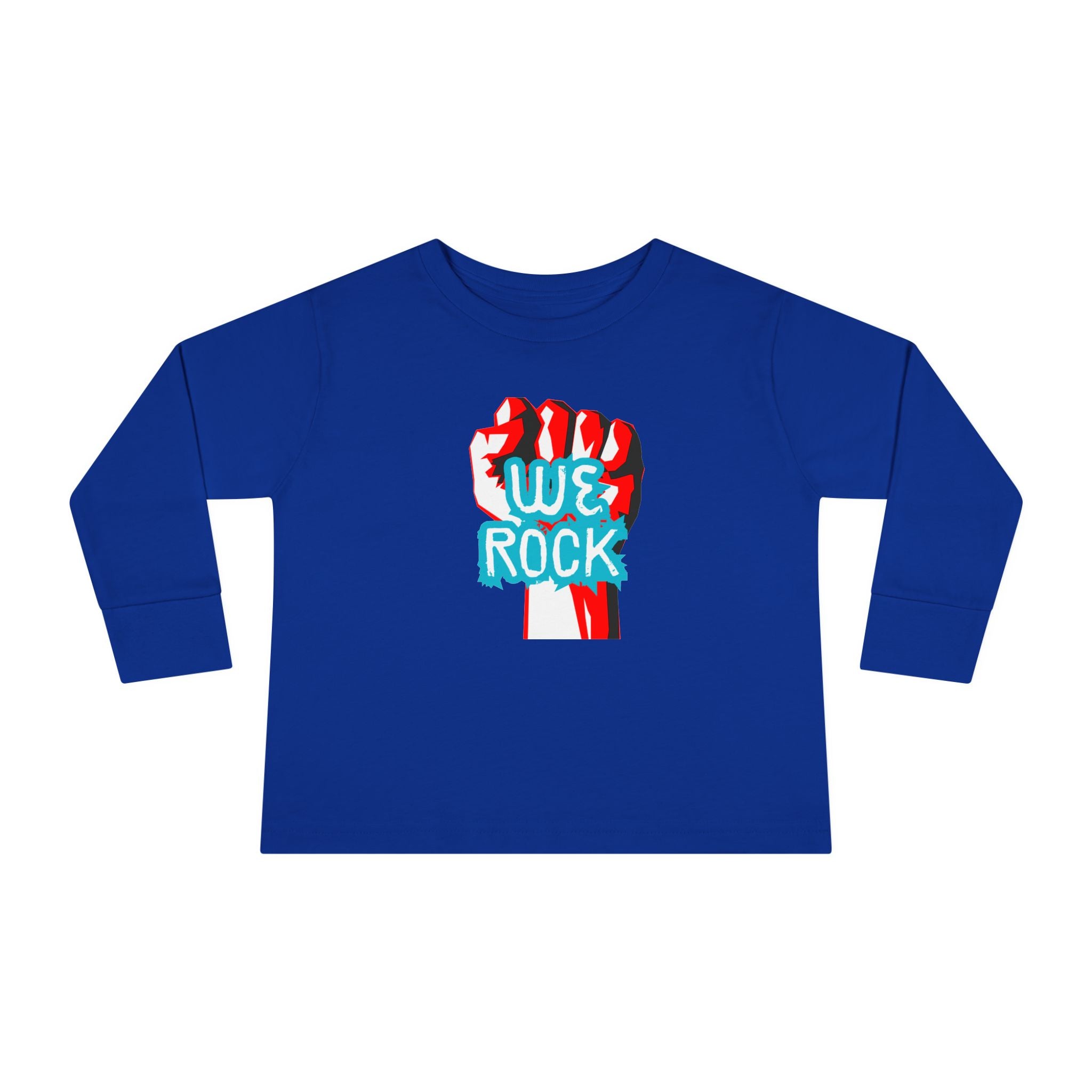 Toddler Tee — 'We Rock' Fist Graphic Long Sleeve