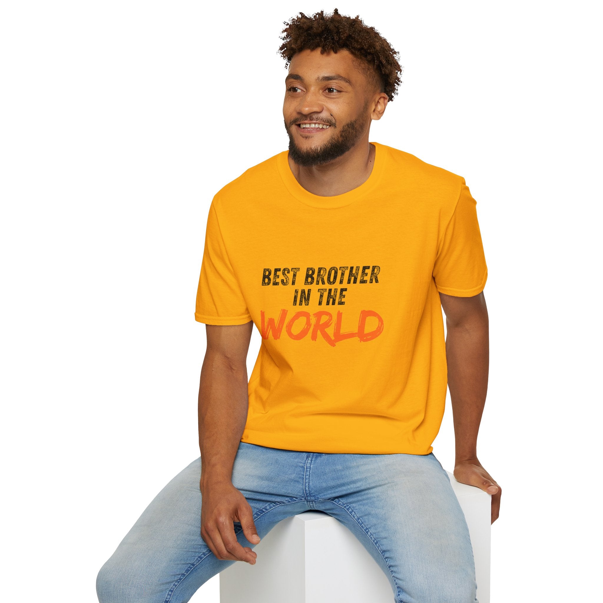 T-Shirt — "Best Brother in the World" Graphic Tee