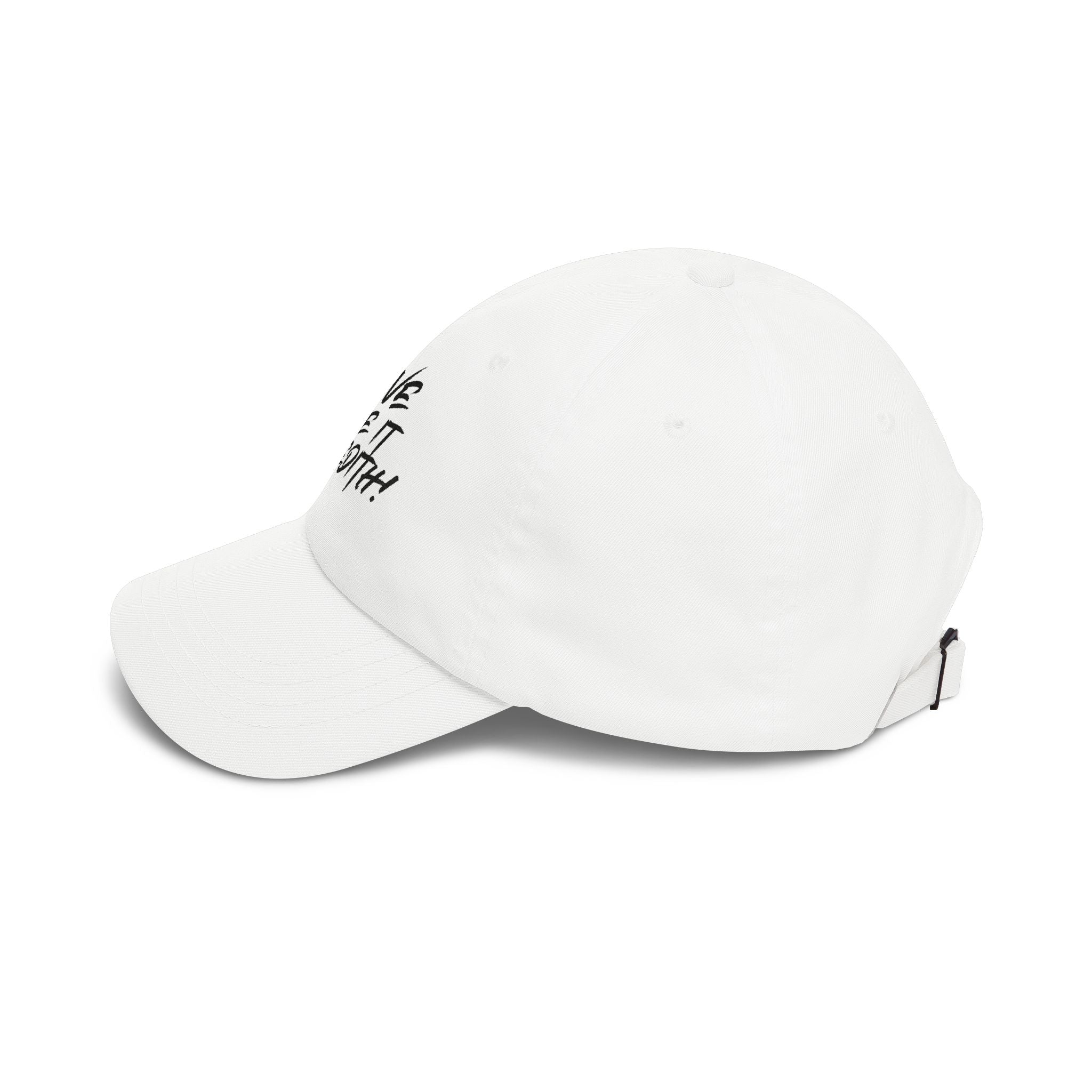 Dad Cap — "We’ve Made It Meredith!" Embroidered White Baseball Hat