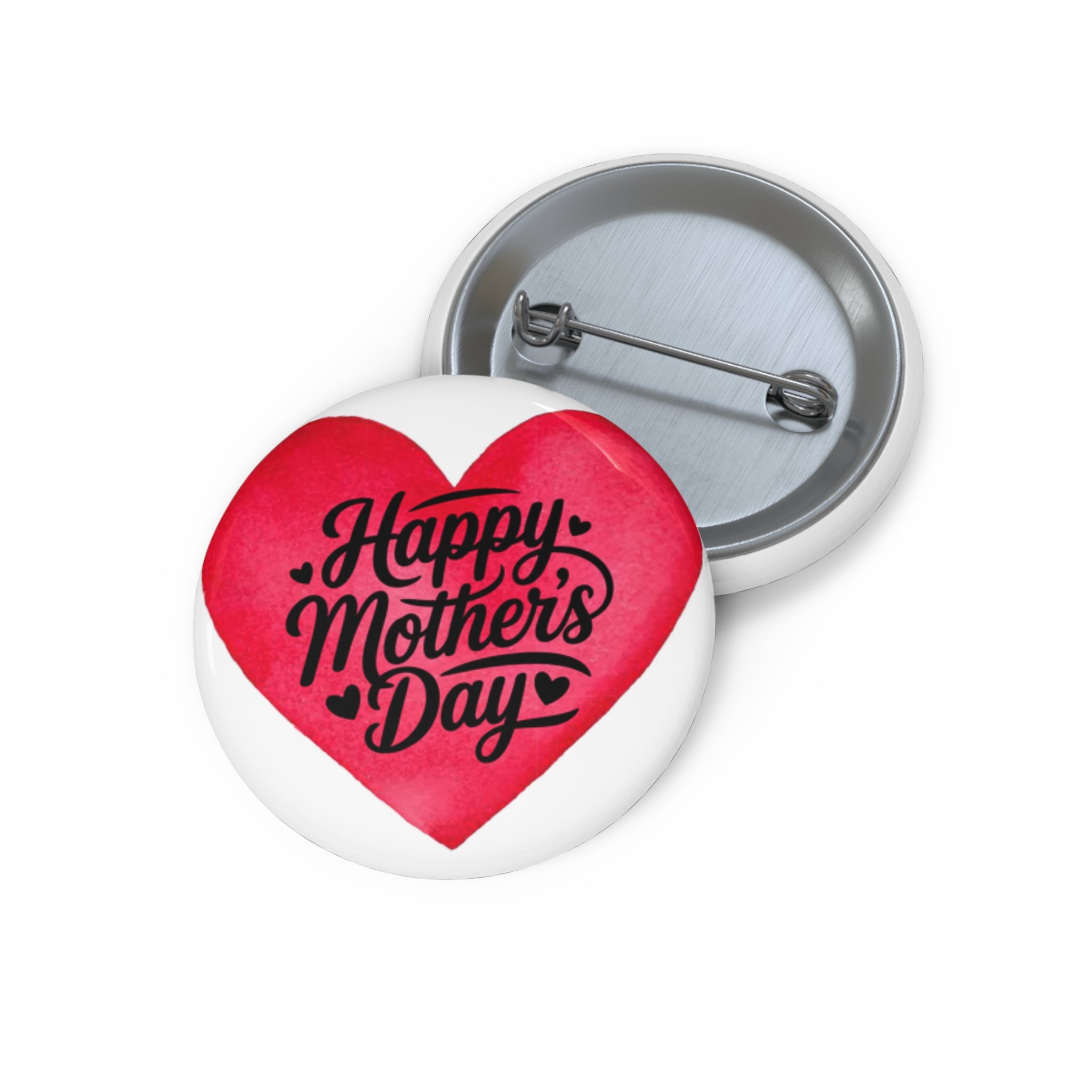 Happy Mother's Day Heart Pin Button – Mother's Day Badge