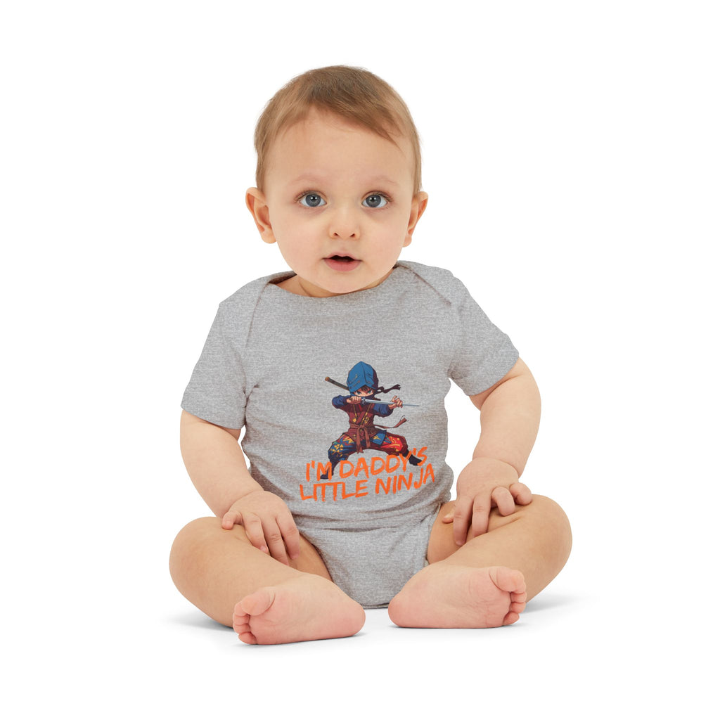 Infant Onesie "I'm Daddy's Little Ninja" – Cute Baby Bodysuit for New Dads & Baby Showers