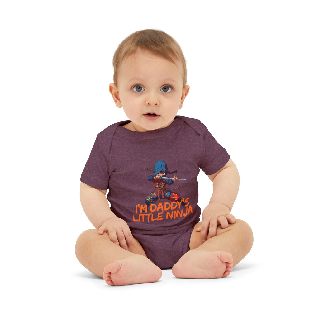 Infant Onesie "I'm Daddy's Little Ninja" – Cute Baby Bodysuit for New Dads & Baby Showers