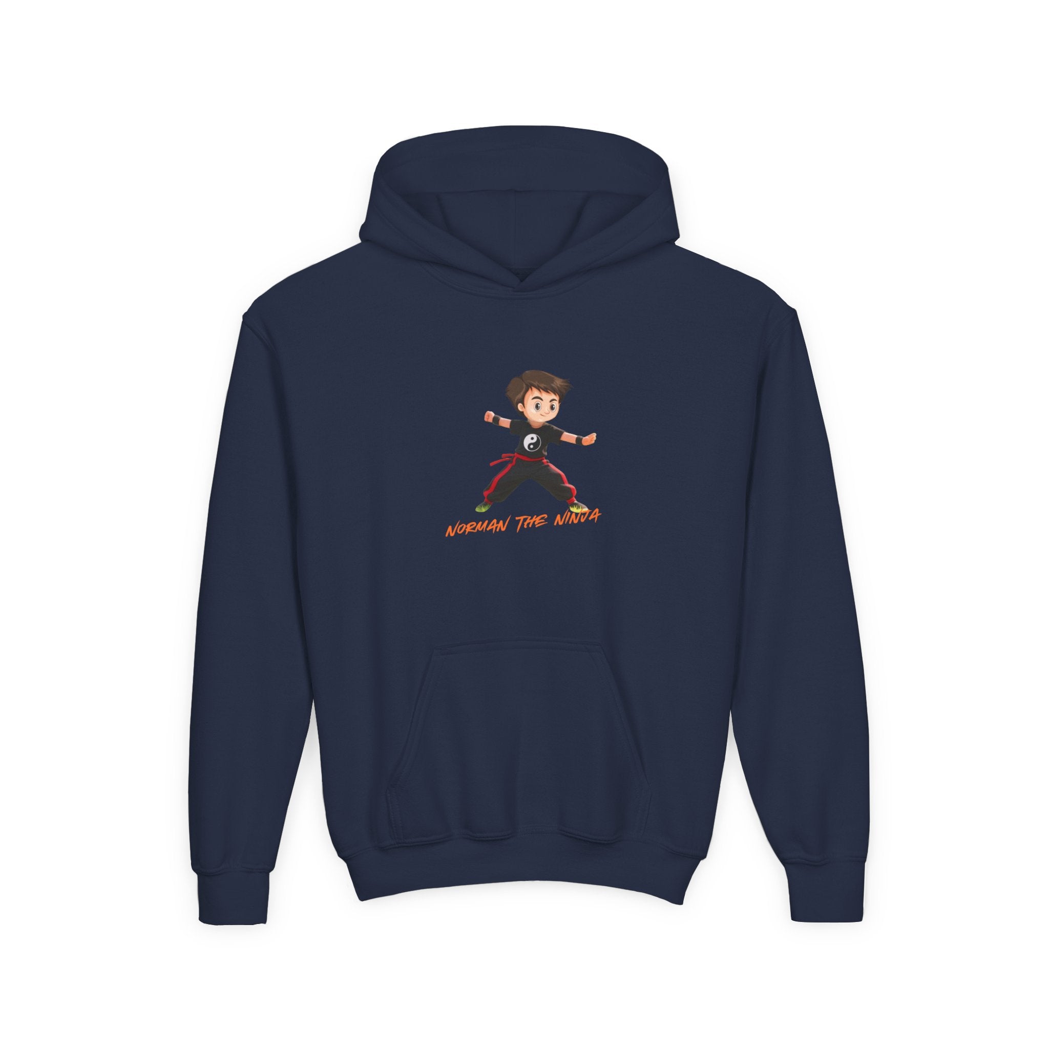 Youth Hoodie – 'Conquer the World' Cartoon Kid Graphic Kids Pullover