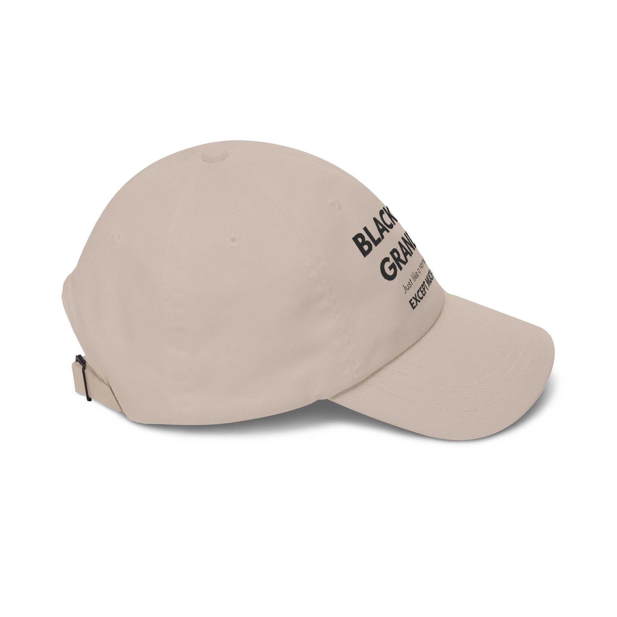 Black Belt Grandma Classic Dad Cap — 'Except Much Cooler' Embroidered Grandmother Hat