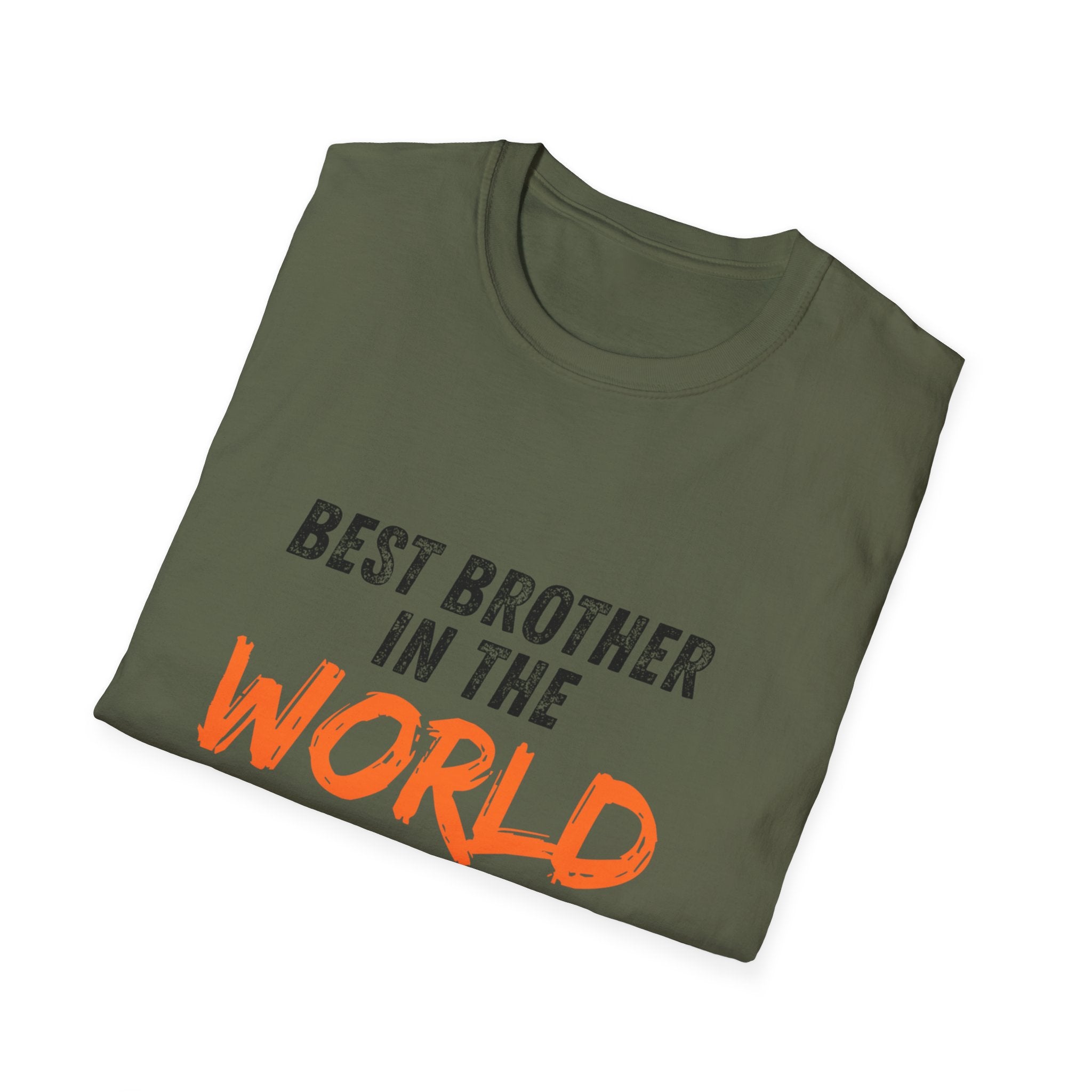 T-Shirt — "Best Brother in the World" Graphic Tee