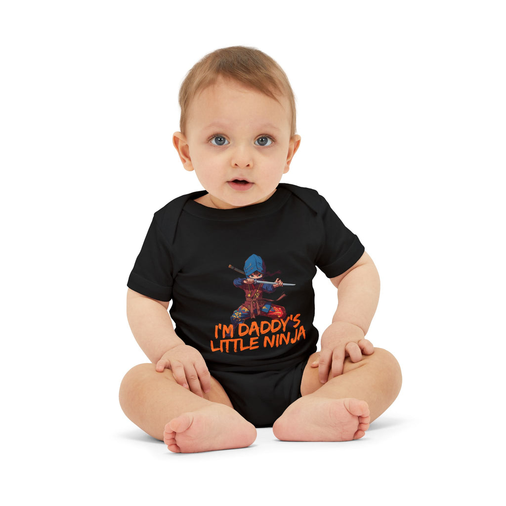 Infant Onesie "I'm Daddy's Little Ninja" – Cute Baby Bodysuit for New Dads & Baby Showers