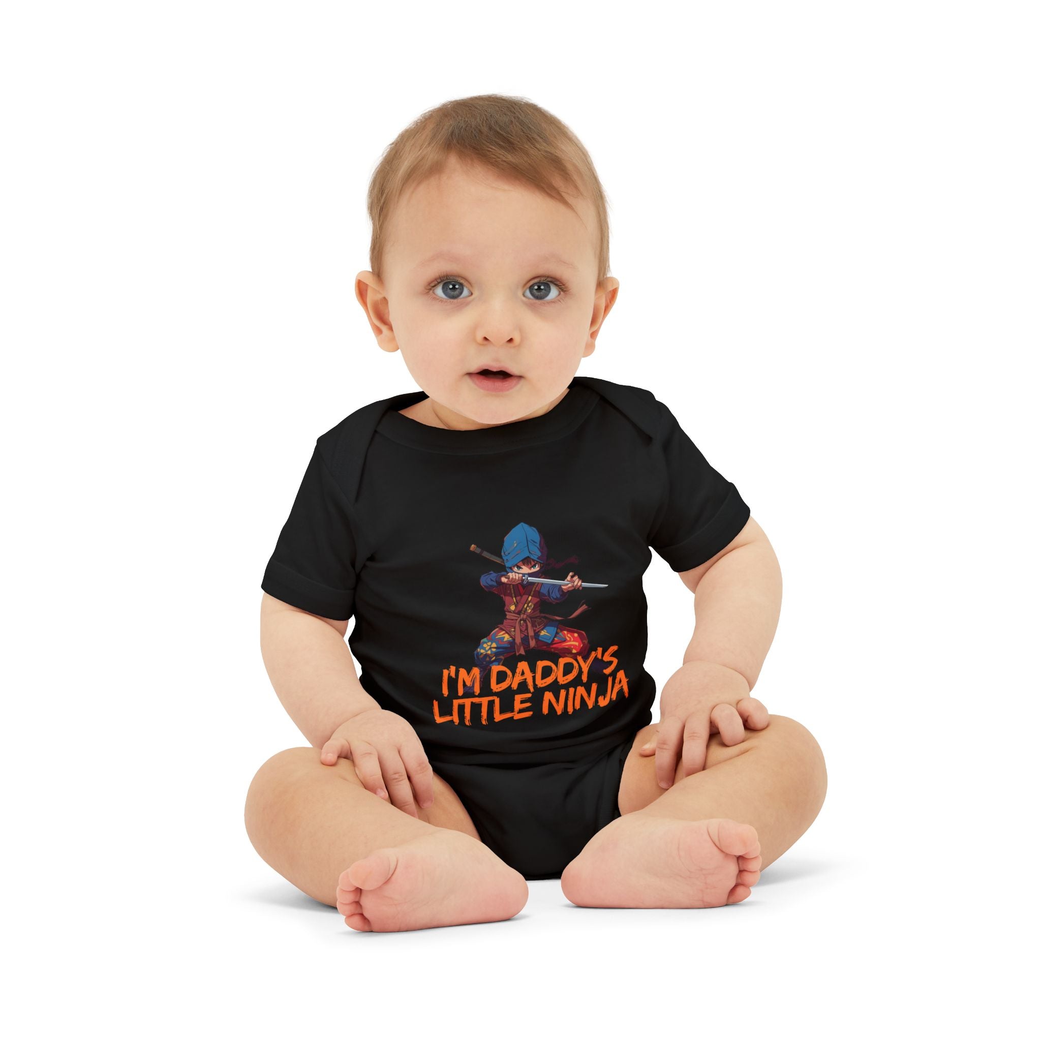 Infant Onesie "I'm Daddy's Little Ninja" – Cute Baby Bodysuit for New Dads & Baby Showers