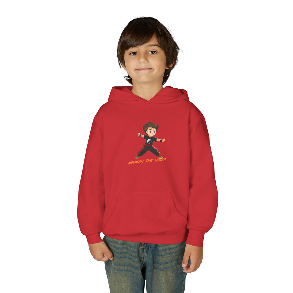 Youth Hoodie – 'Conquer the World' Cartoon Kid Graphic Kids Pullover