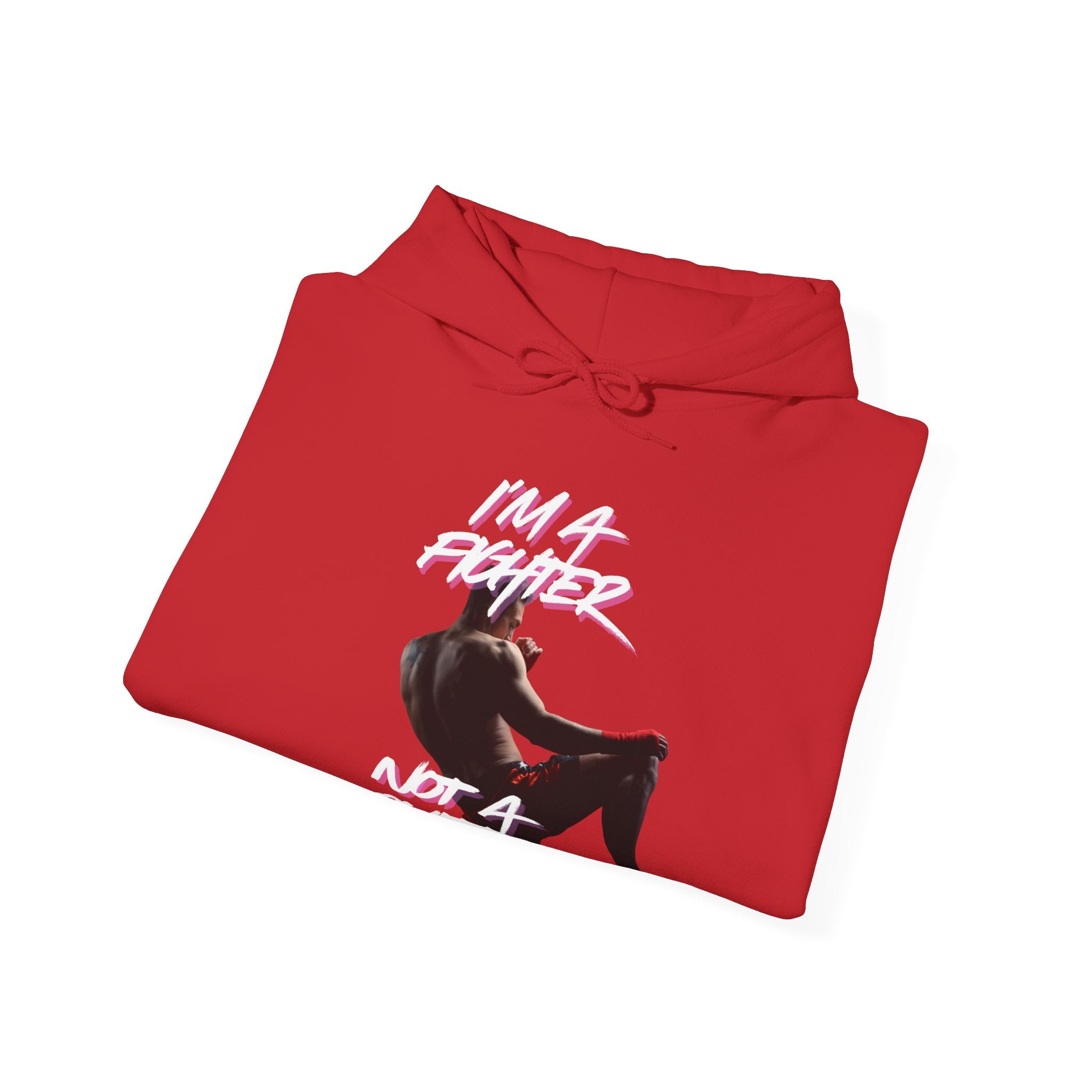 Fighter Not Quitter Hoodie — Motivational Boxing Sweatshirt