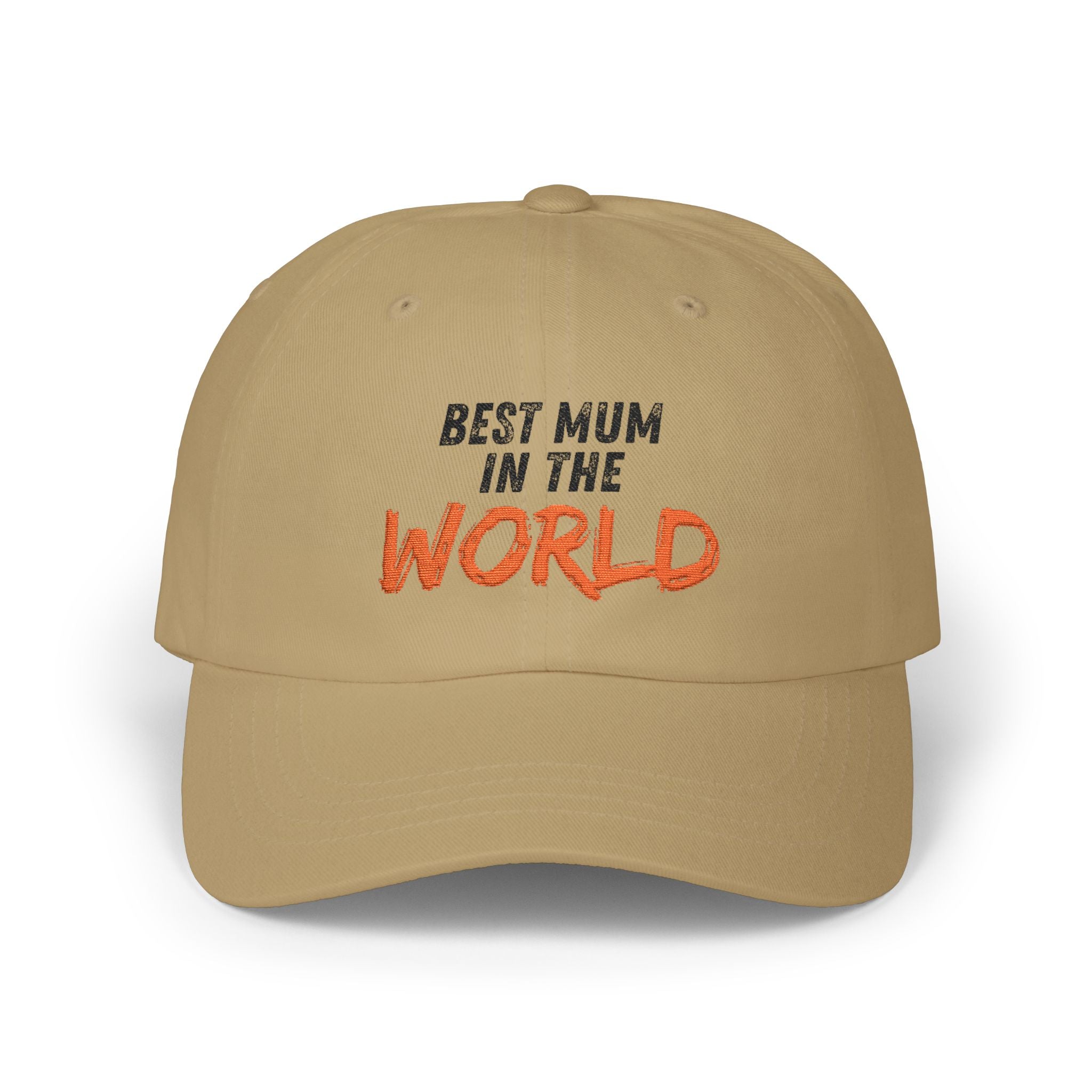 Dad Cap — "Best Mum in the World" Embroidered Baseball Hat
