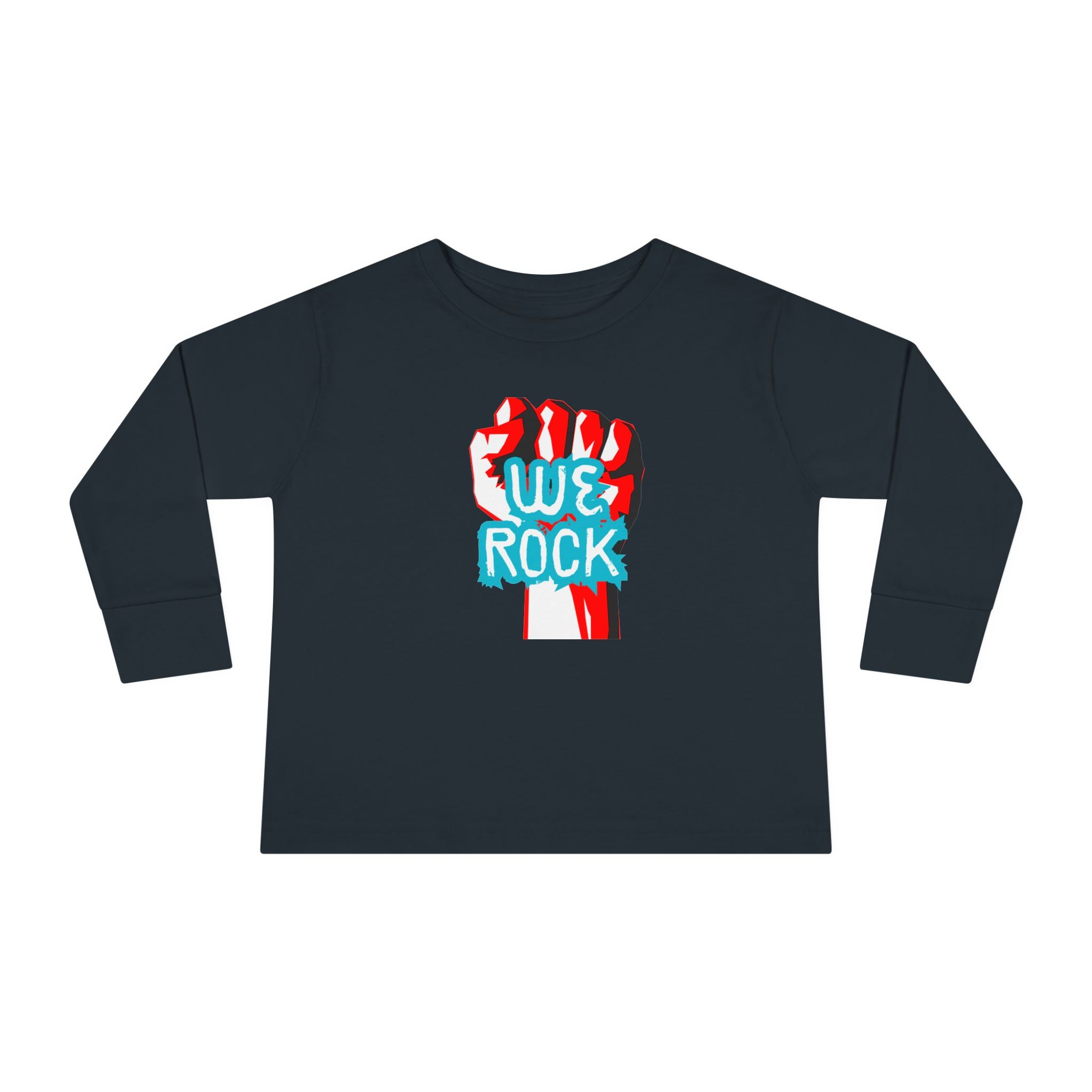 Toddler Tee — 'We Rock' Fist Graphic Long Sleeve