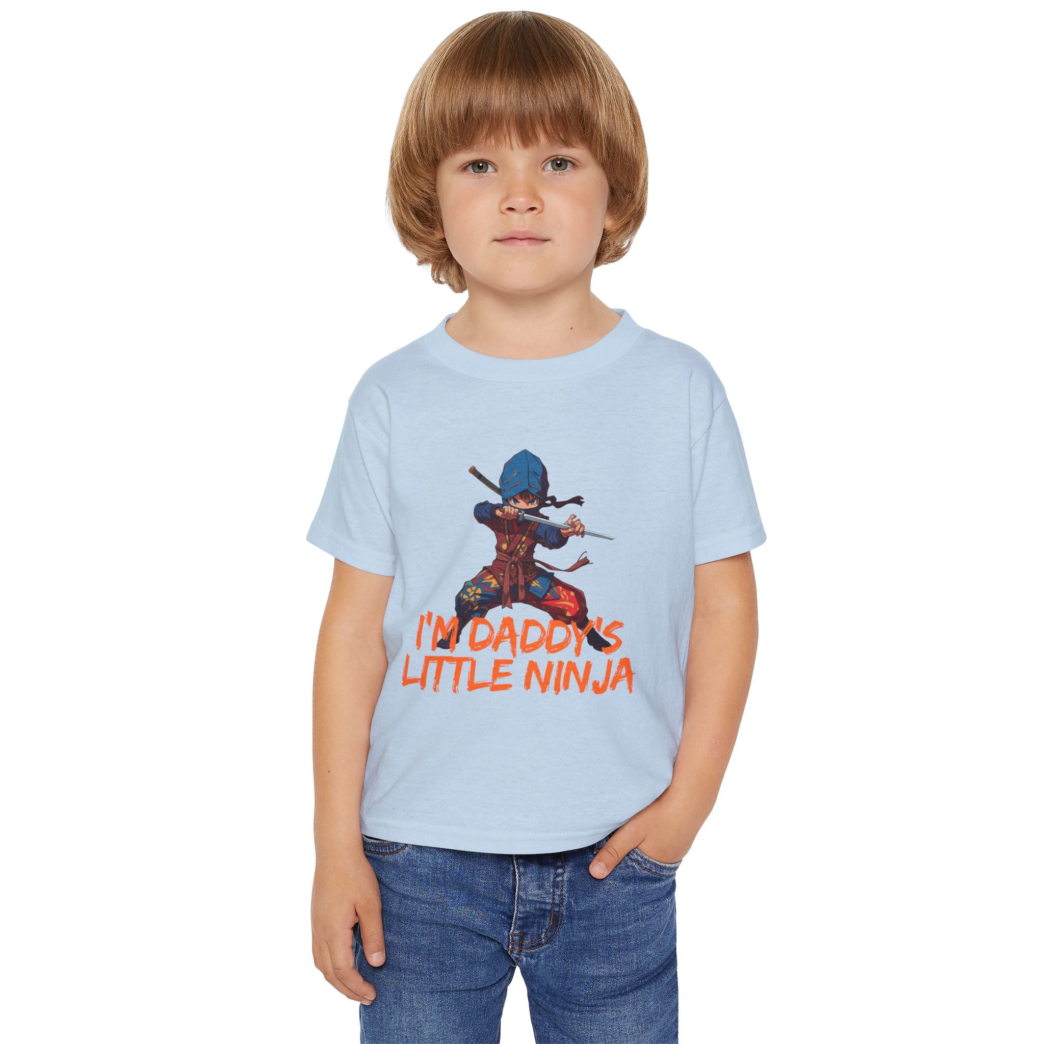 Toddler T-Shirt — "I'm Daddy's Little Ninja" Cute Kid Ninja Graphic Tee