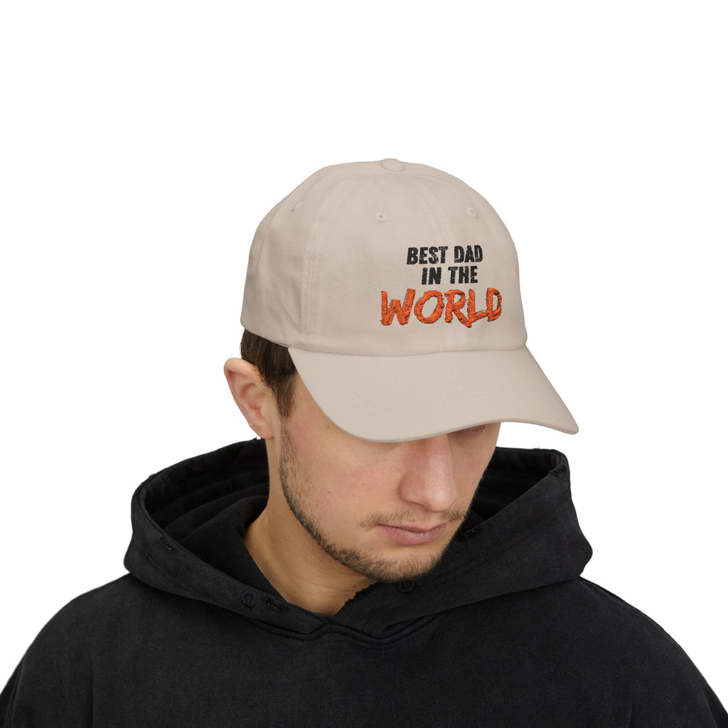 Best Dad in the World Dad Cap — Embroidered Father’s Day Baseball Hat