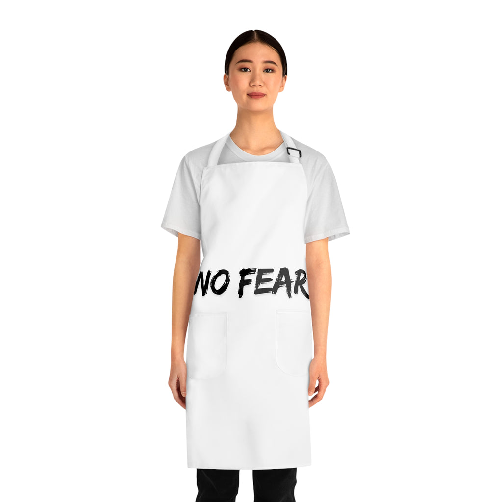 No Fear Apron – Bold Graphic Kitchen Apron for Cooks & Grillers