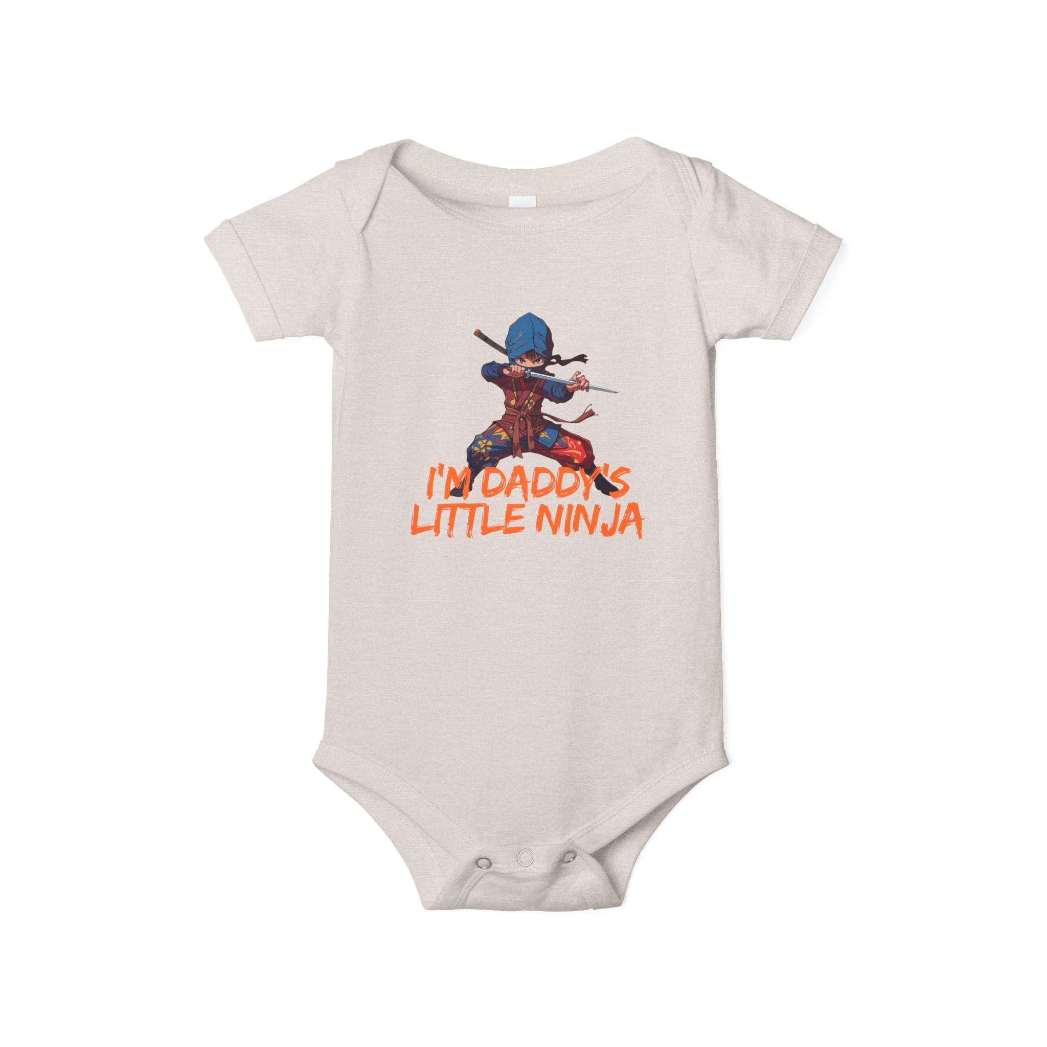 Infant Onesie "I'm Daddy's Little Ninja" – Cute Baby Bodysuit for New Dads & Baby Showers