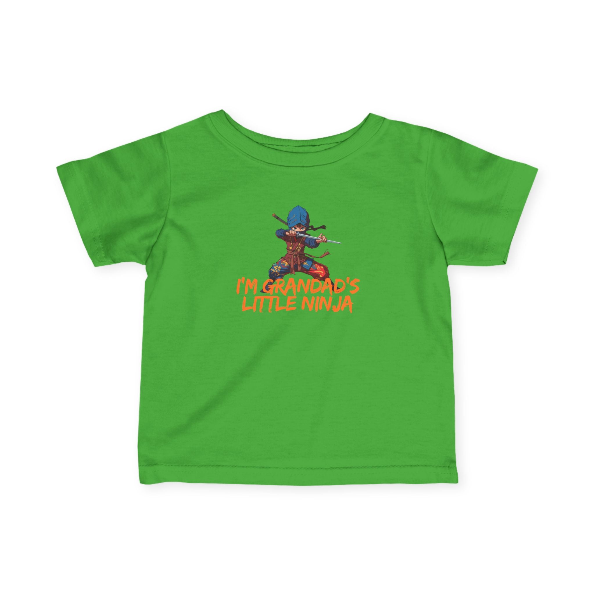 Infant Tee - "I'm Grandpa's Little Ninja" Cute Baby Ninja Graphic