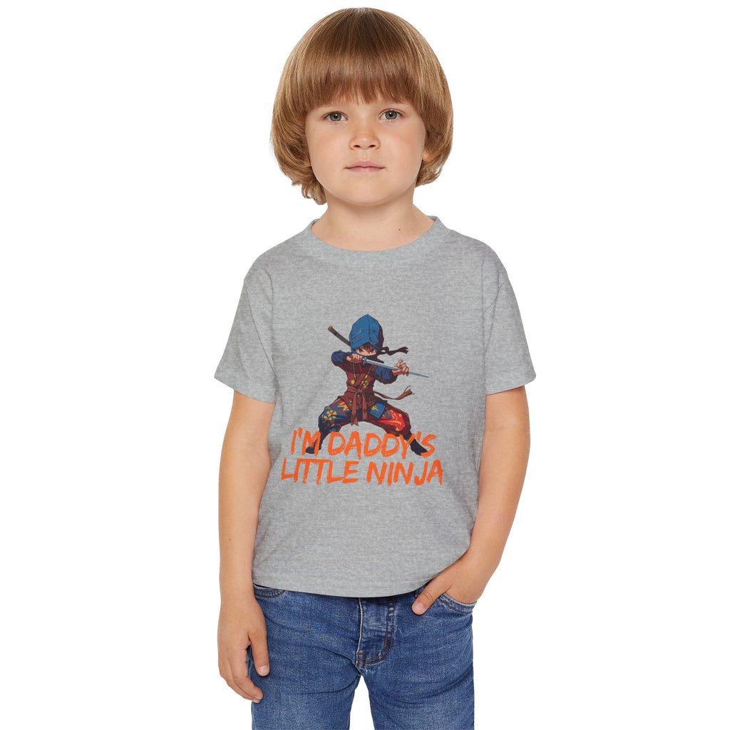 Toddler T-Shirt — "I'm Daddy's Little Ninja" Cute Kid Ninja Graphic Tee