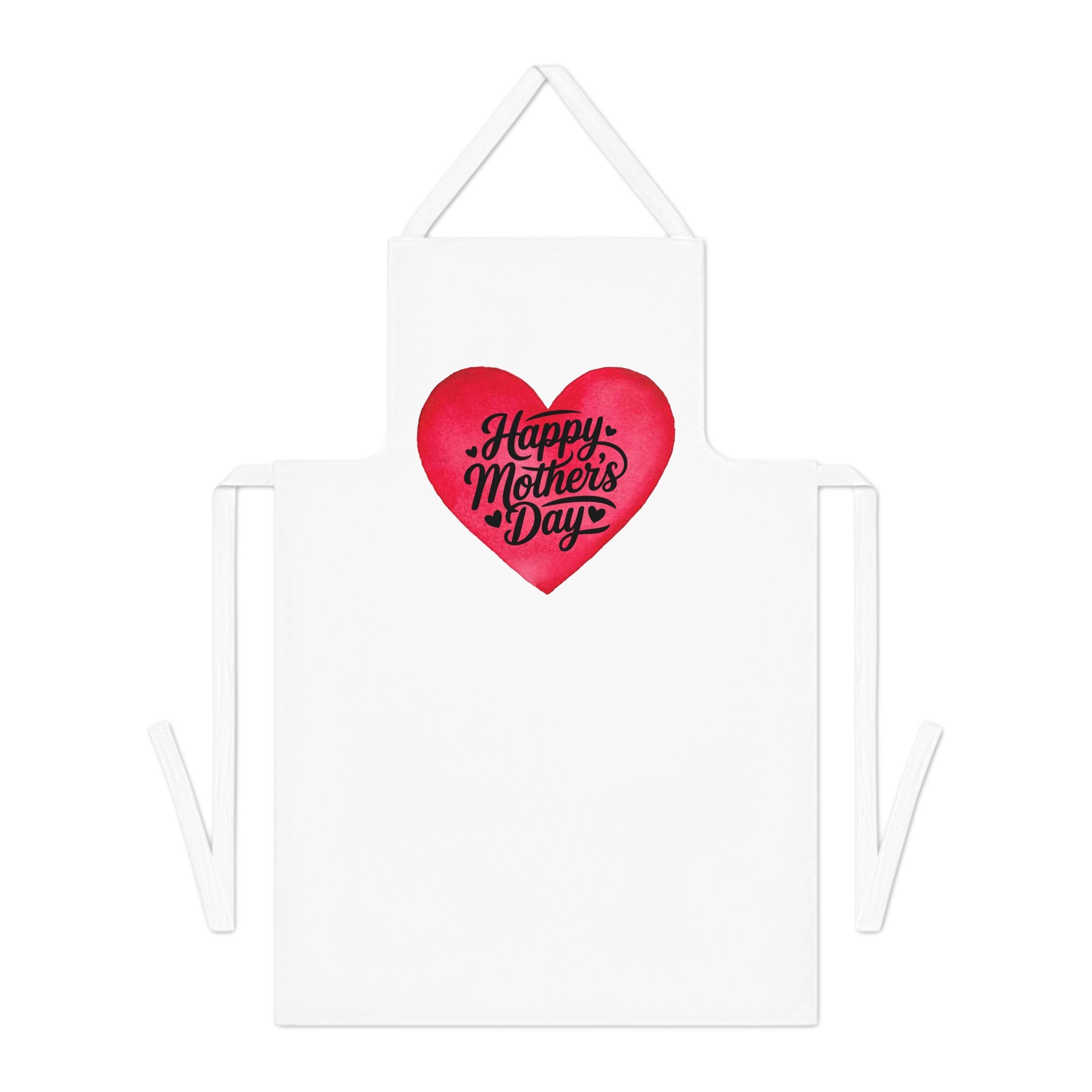 Mother's Day Apron — Red Heart "Happy Mother's Day" Kitchen Apron