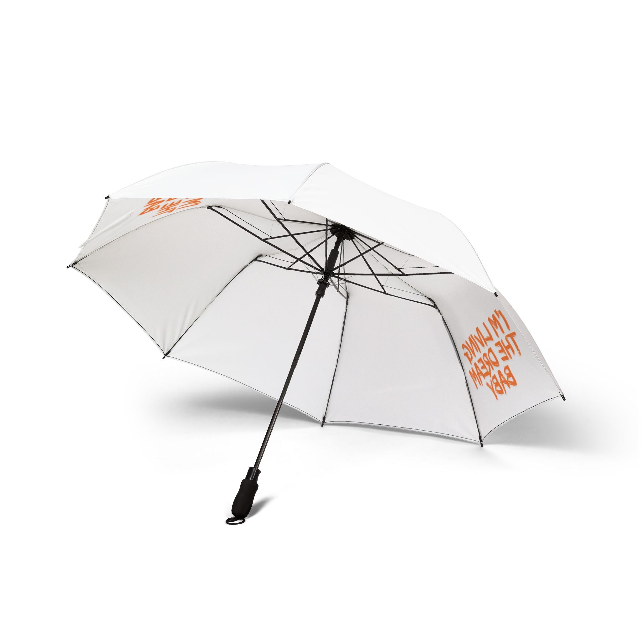 Foldable Umbrella — "I'm Living the Dream Baby" Compact Semi‑Automatic Rain Umbrella