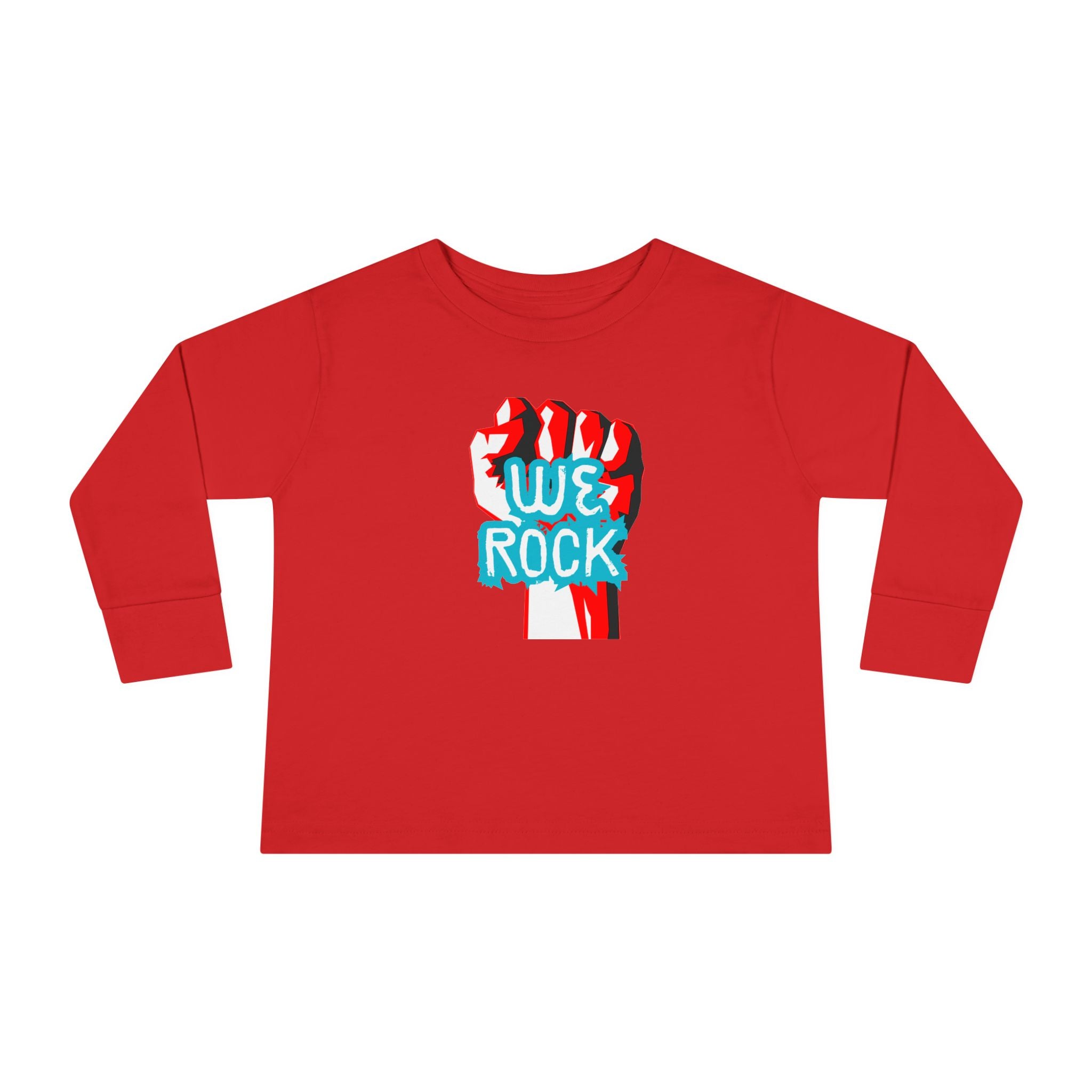 Toddler Tee — 'We Rock' Fist Graphic Long Sleeve