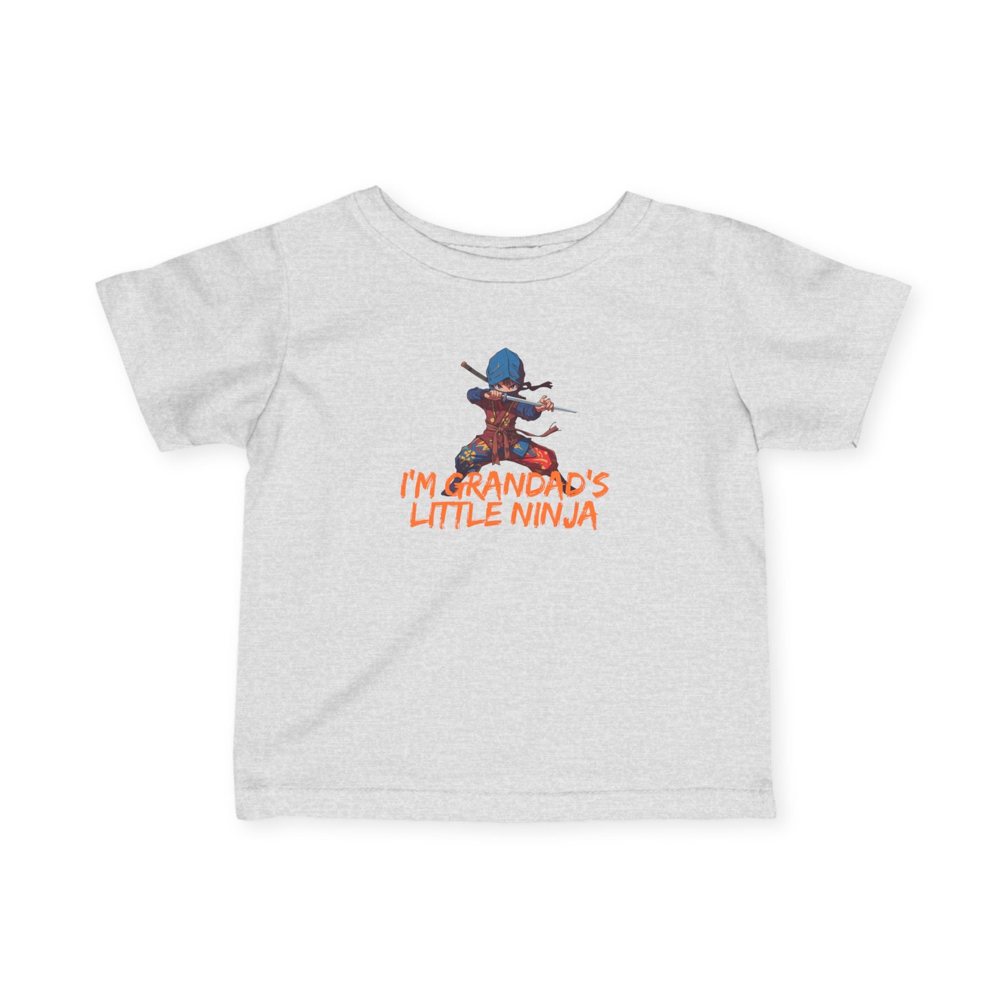 Infant Tee - "I'm Grandpa's Little Ninja" Cute Baby Ninja Graphic