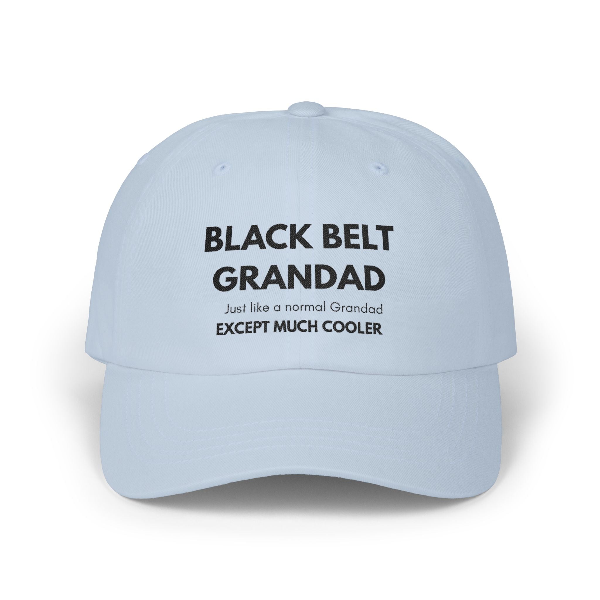 Dad Cap — “Black Belt Grandad” Embroidered Baseball Hat (Perfect Grandfather Gift)