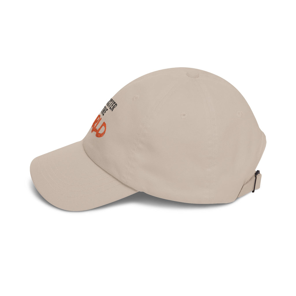 Best Sister in the World Dad Cap — Embroidered White Baseball Hat for Sisters, Gifts for Her
