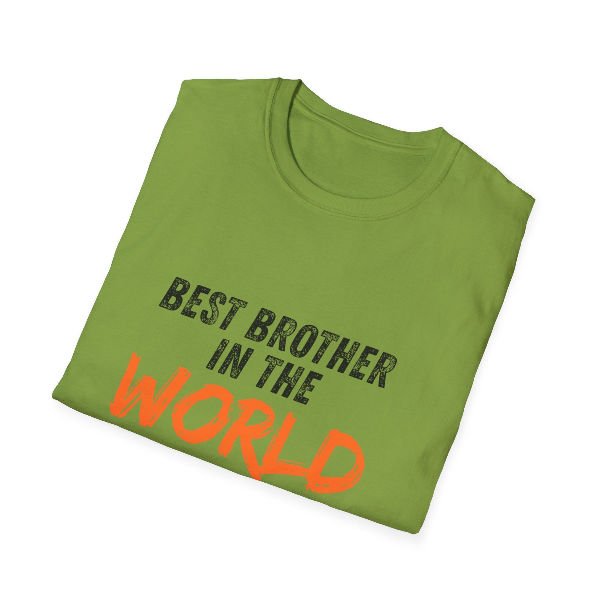 T-Shirt — "Best Brother in the World" Graphic Tee
