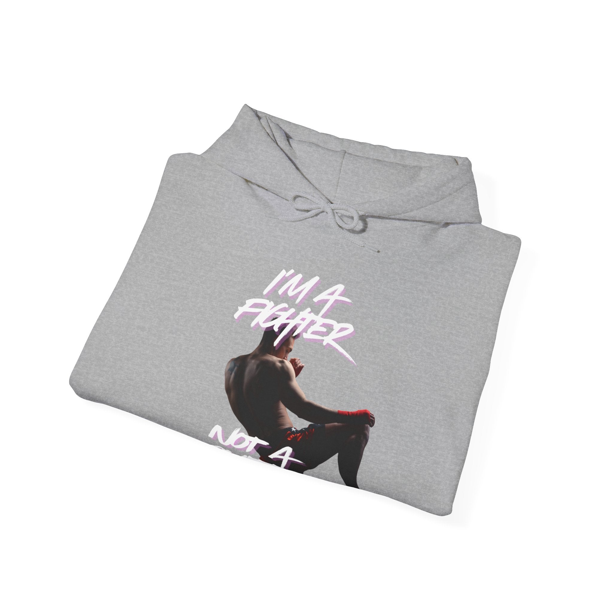 Fighter Not Quitter Hoodie — Motivational Boxing Sweatshirt
