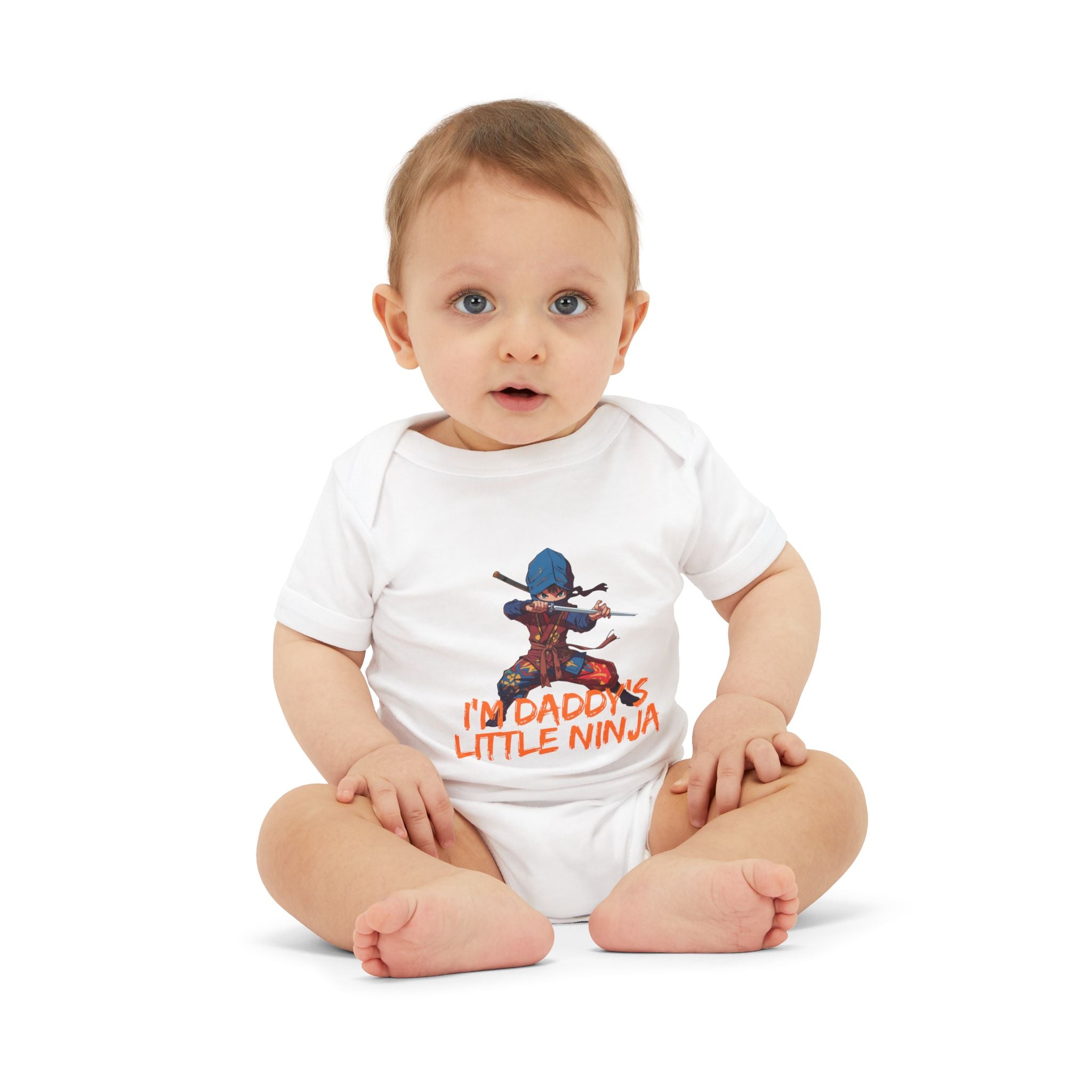 Infant Onesie "I'm Daddy's Little Ninja" – Cute Baby Bodysuit for New Dads & Baby Showers