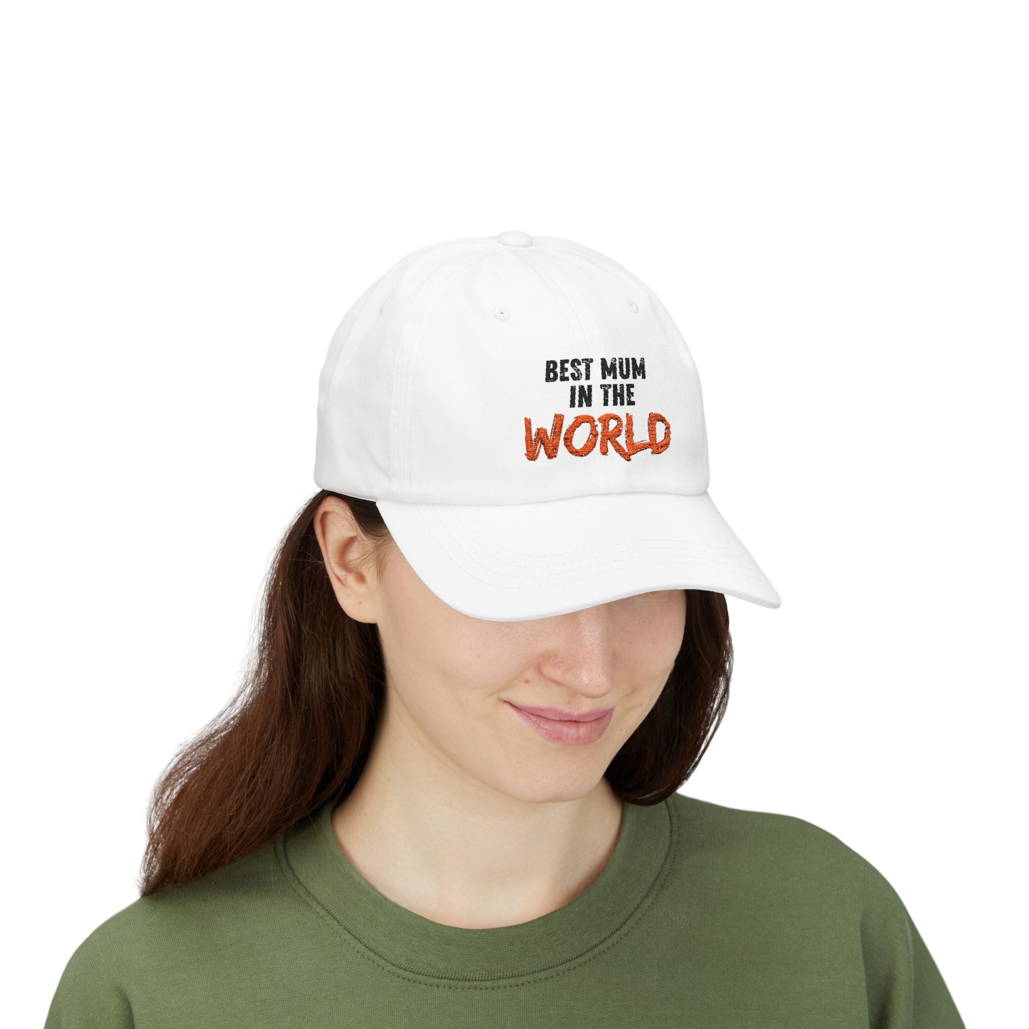 Dad Cap — "Best Mum in the World" Embroidered Baseball Hat