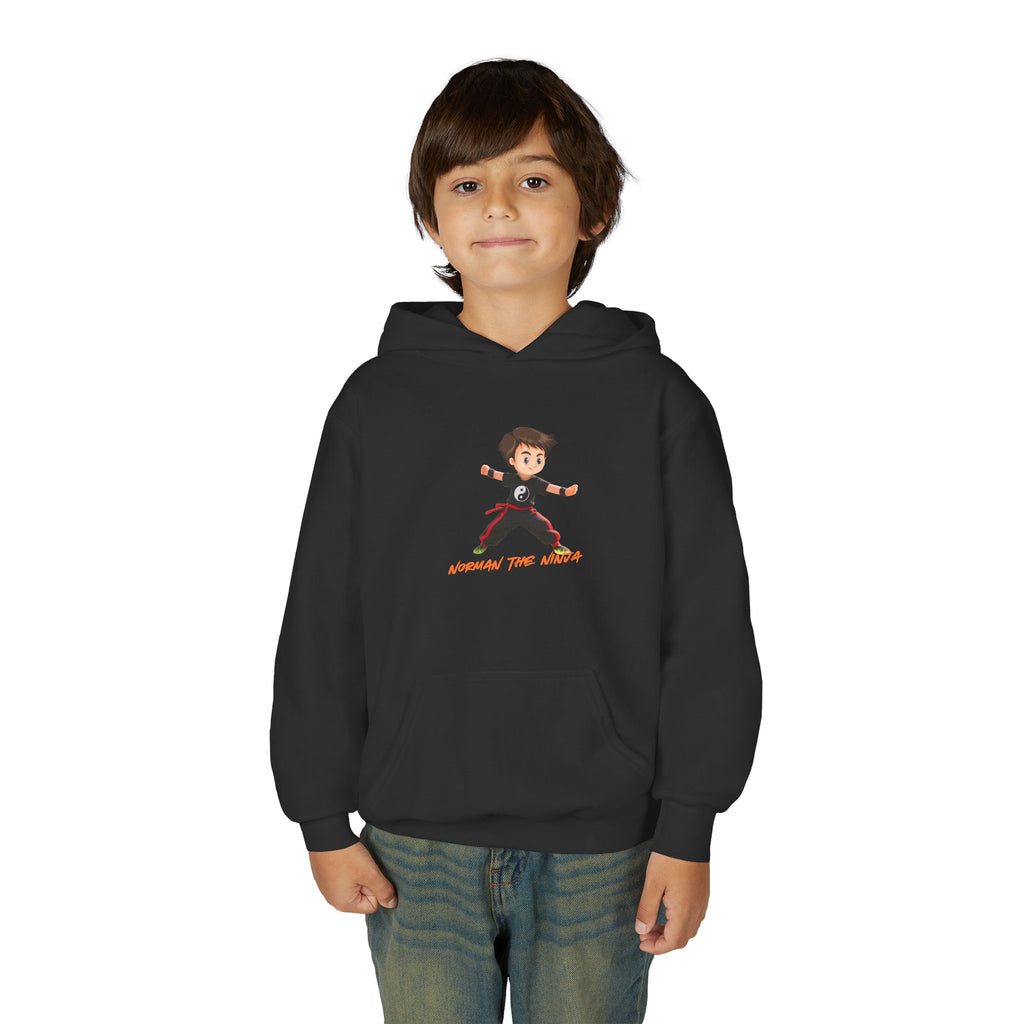 Youth Hoodie – 'Conquer the World' Cartoon Kid Graphic Kids Pullover