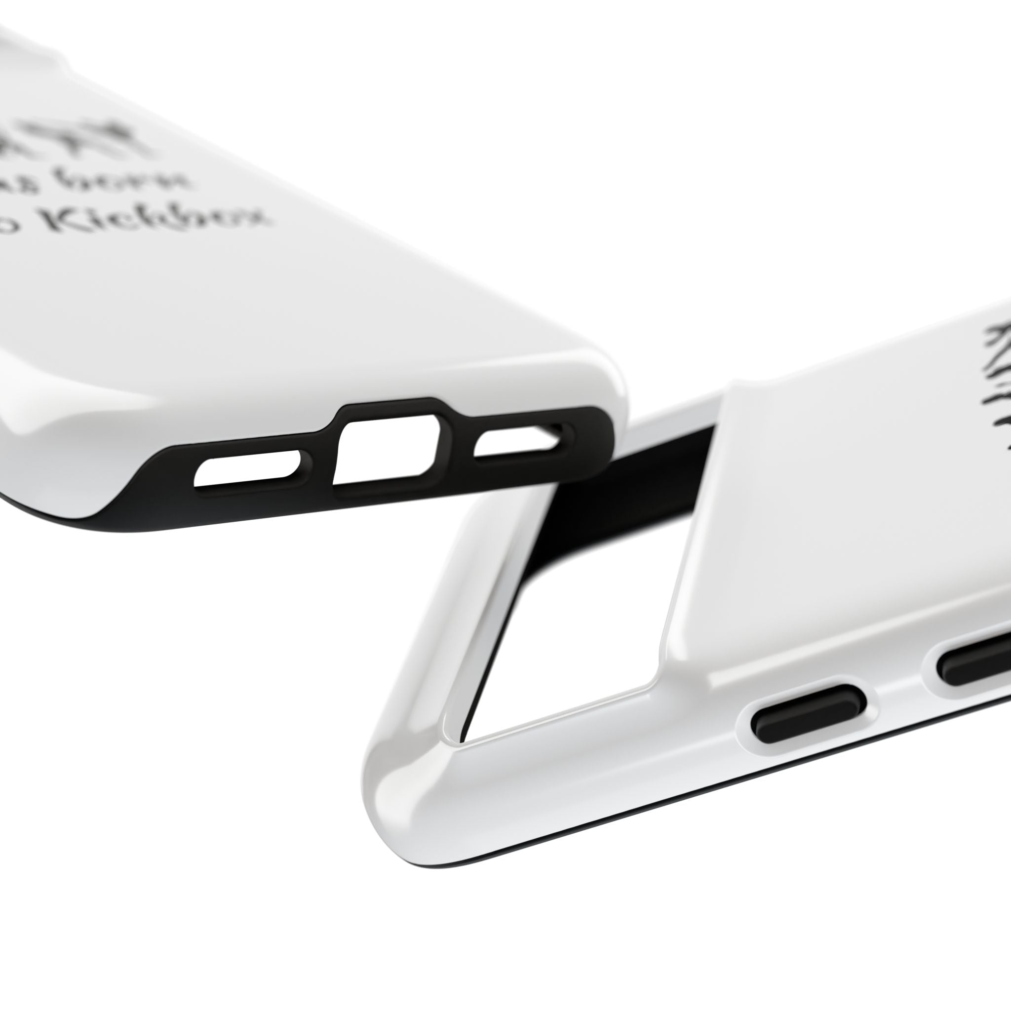 Kickboxing Phone Case — "I Was Born to Kickbox" Protective Tough Case