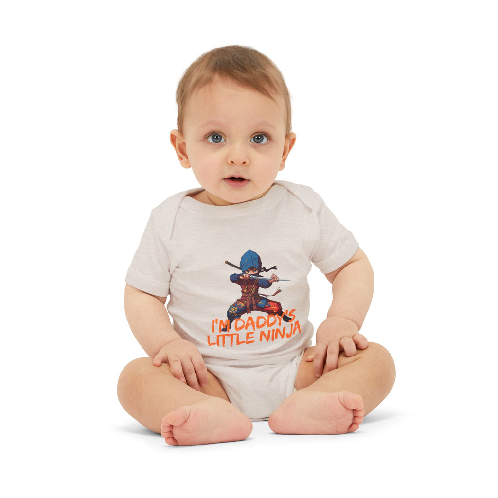 Infant Onesie "I'm Daddy's Little Ninja" – Cute Baby Bodysuit for New Dads & Baby Showers
